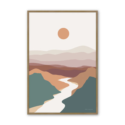 Desert River Dreams Trio Art Print, Set of 3