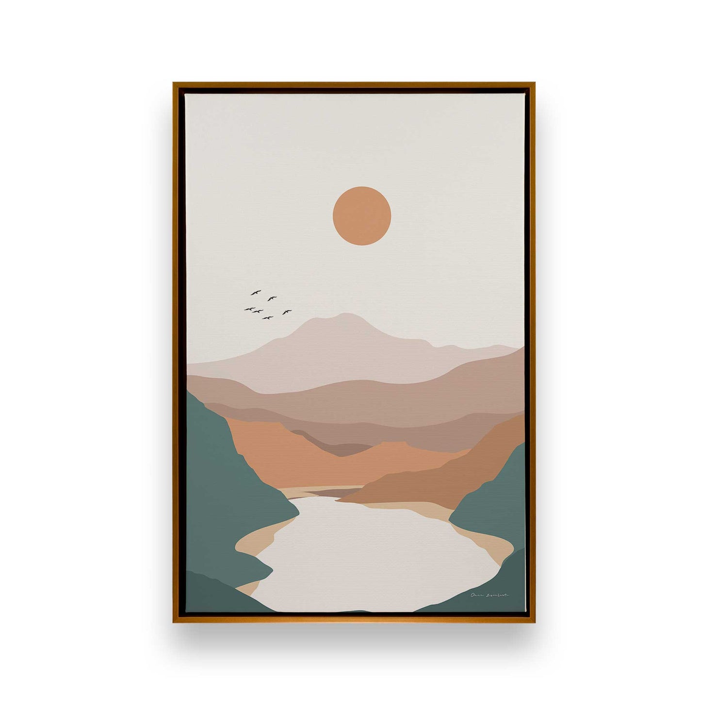 Desert River Dreams Trio Canvas Print, Set of 3