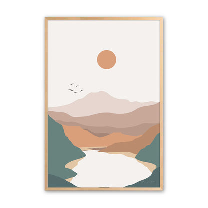 Desert River Dreams Trio Art Print, Set of 3