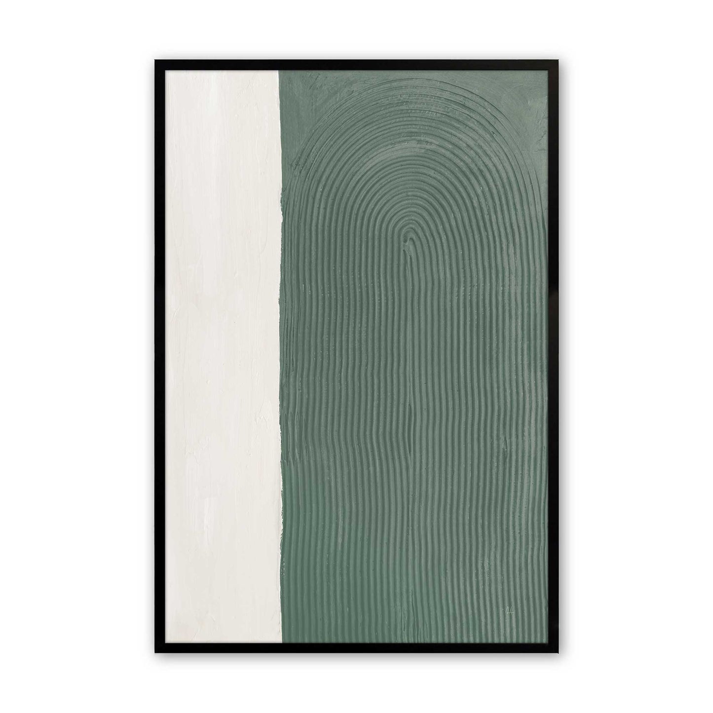 [Color:Satin Black], Picture of art in a Satin Black frame