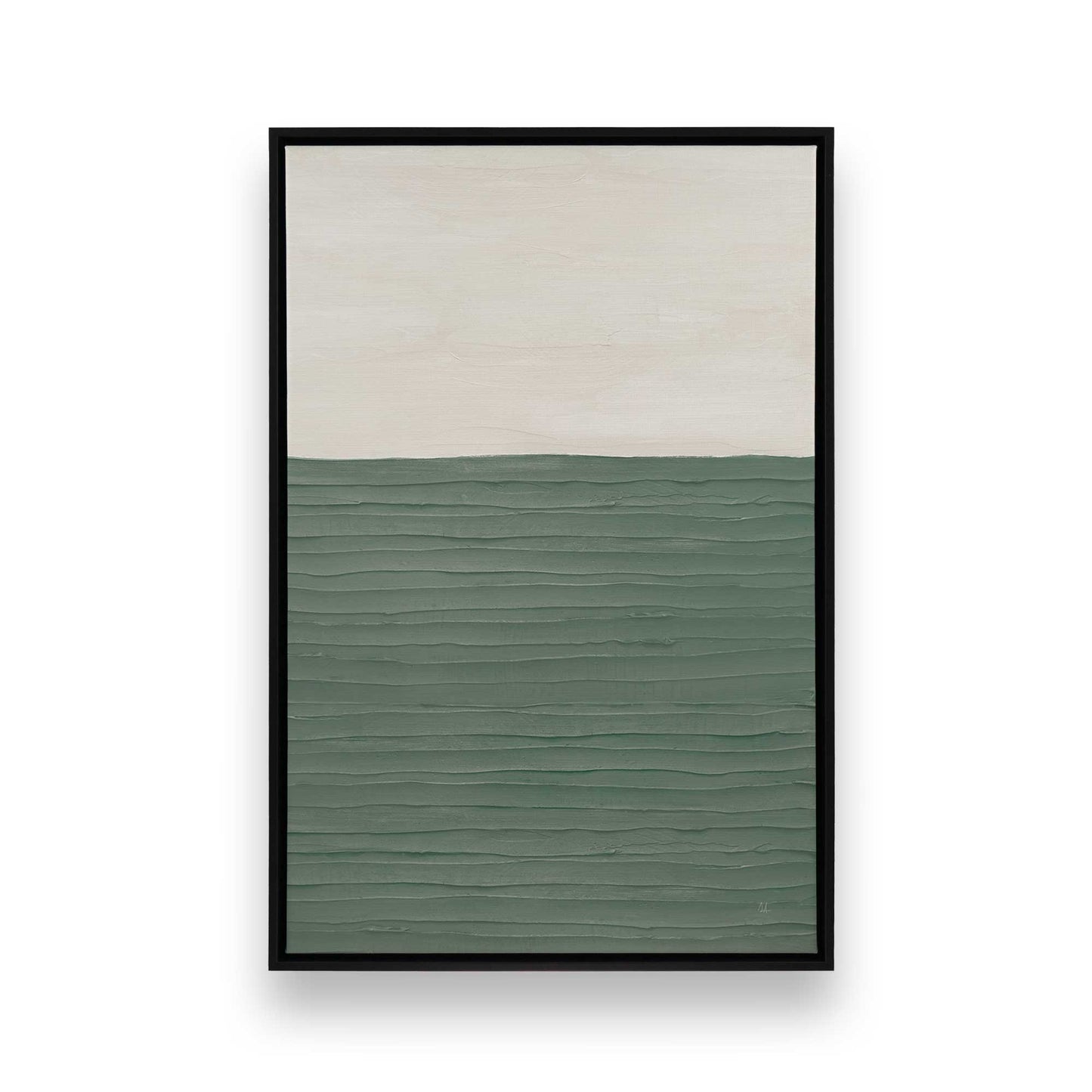 Modern Green Zen Canvas Print, Set of 2