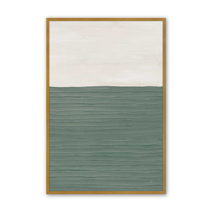 Modern Green Zen Art Print, Set of 2