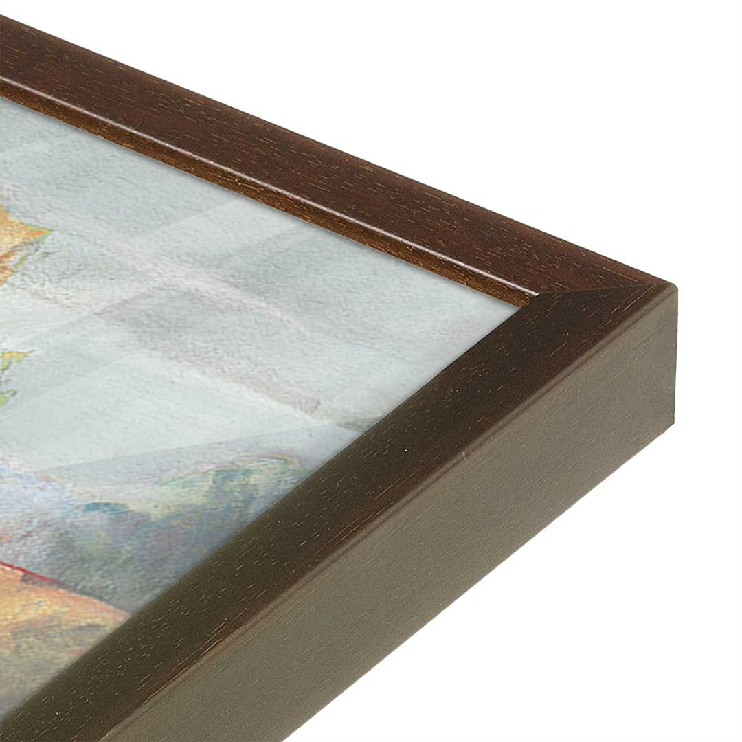 [Color:Belvinder Brown], Picture of art in a Belvinder Brown frame at an angle