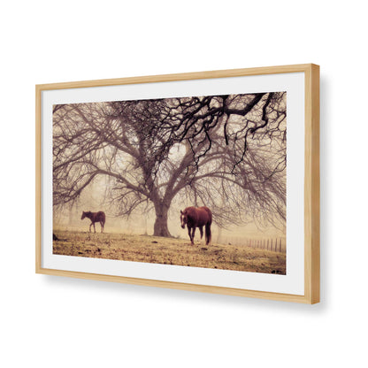 [Color:American Maple], Picture of art in a American Maple frame of the corner
