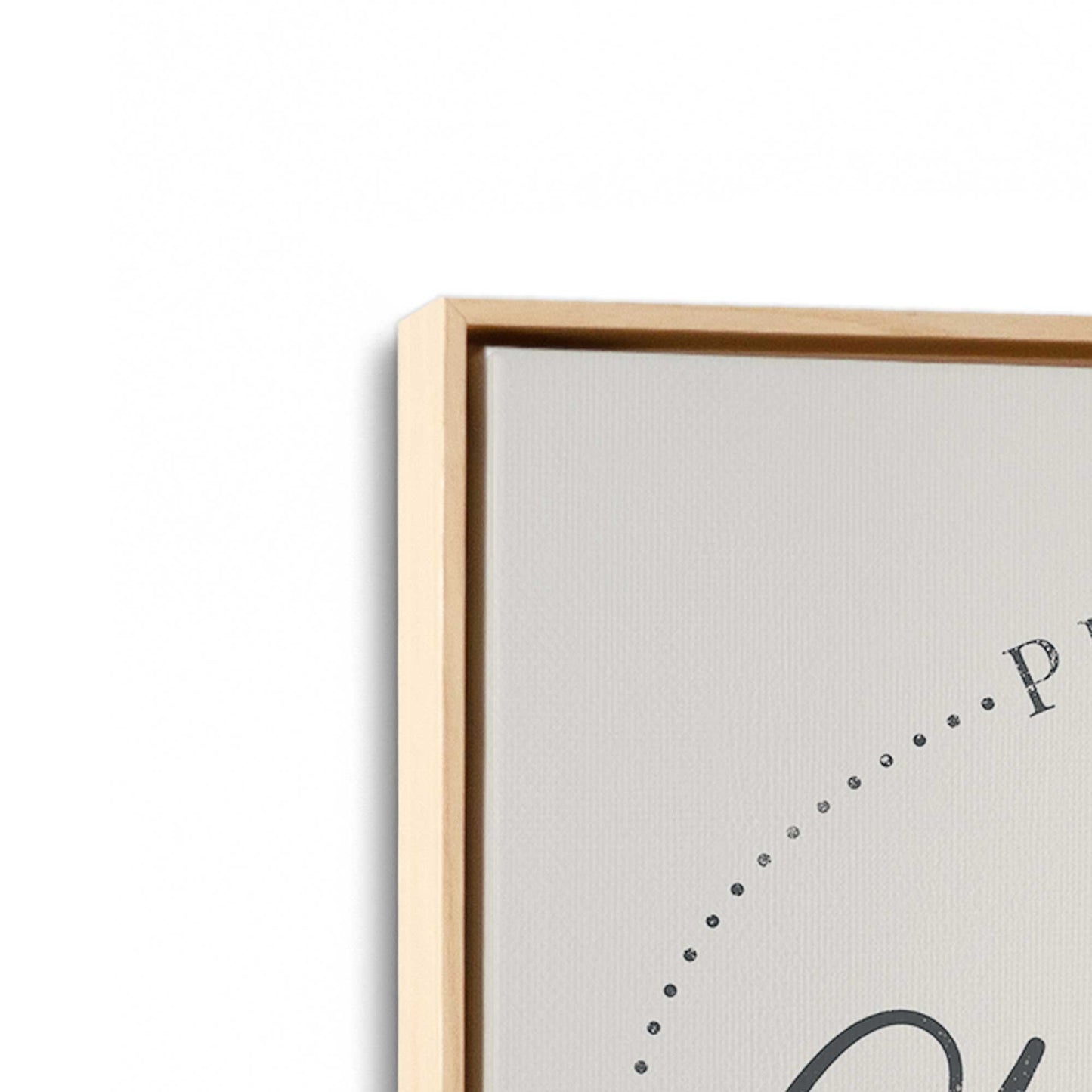 [Color:American Maple], Picture of art in a American Maple frame at an angle