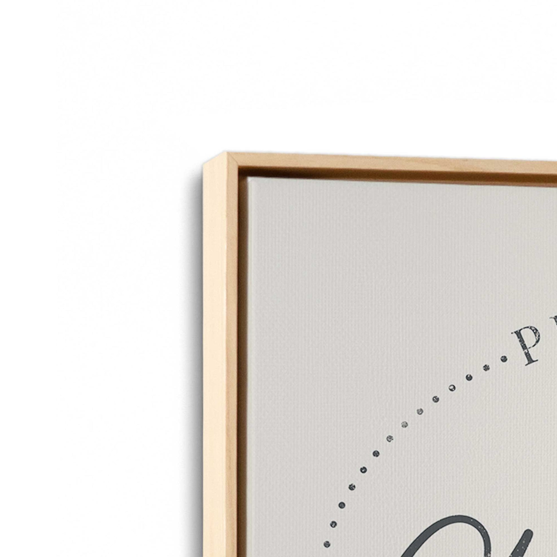 [Color:American Maple], Picture of art in a American Maple frame at an angle