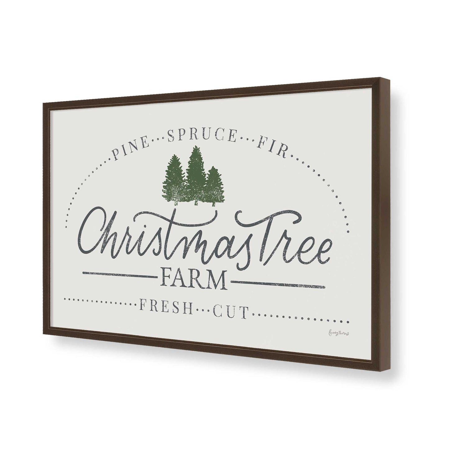 [Color:Brown], Picture of art in a Brown frame of the corner