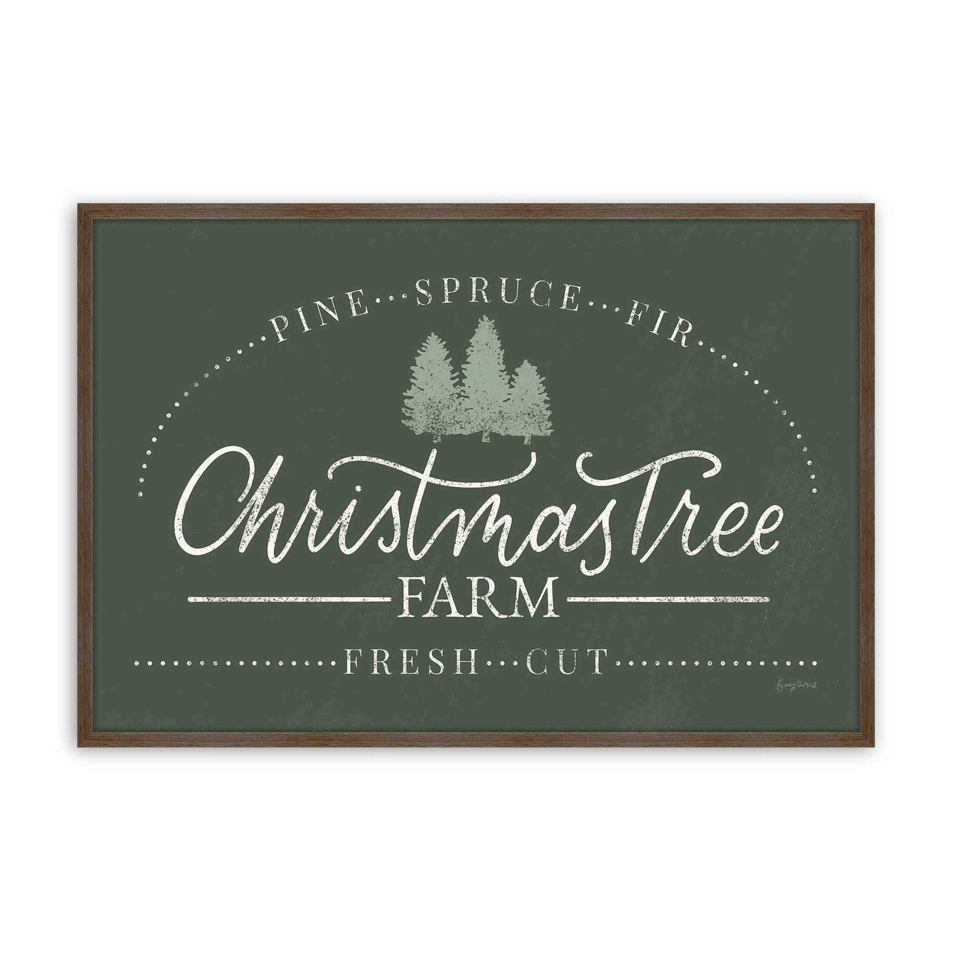 [Color:Walnut], Picture of art in a Walnut frame