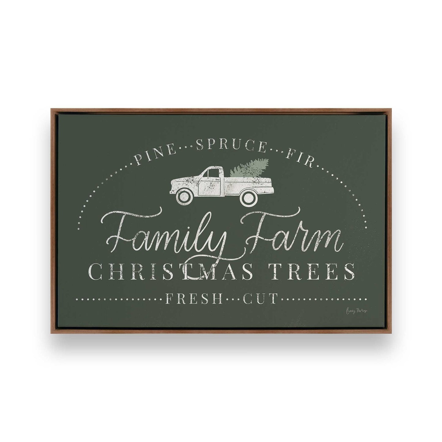 [Color:Walnut], Picture of art in a Walnut frame