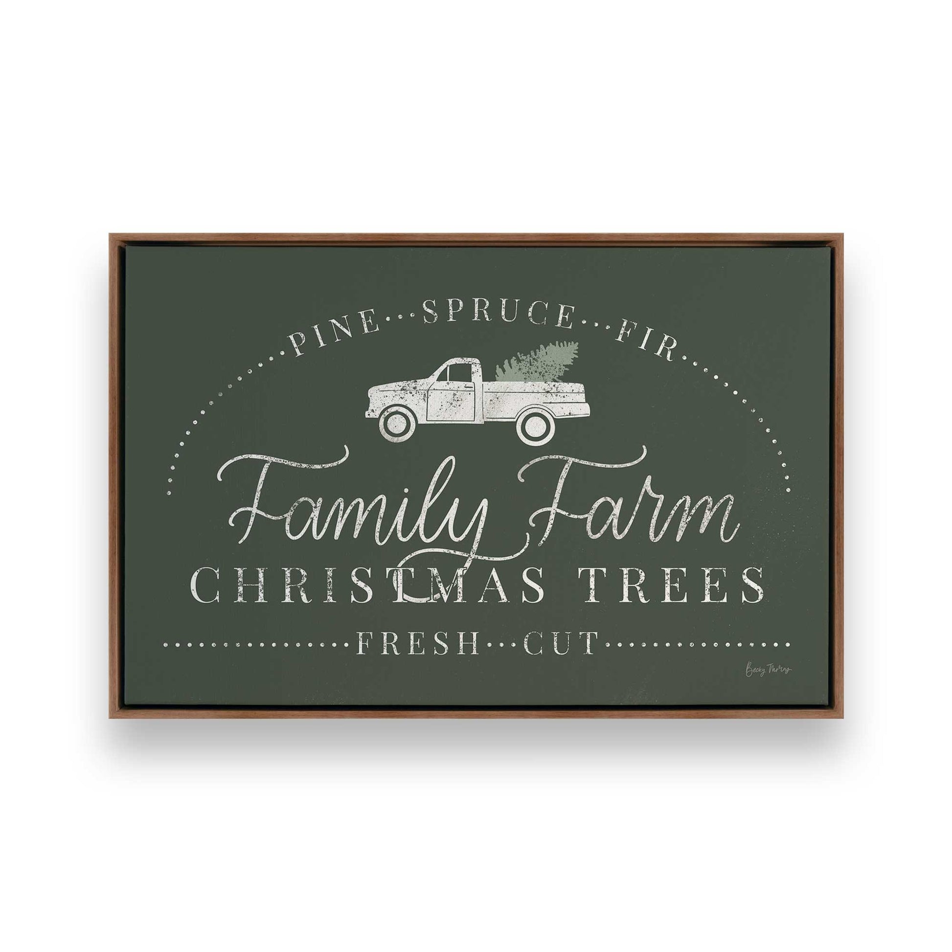 [Color:Walnut], Picture of art in a Walnut frame