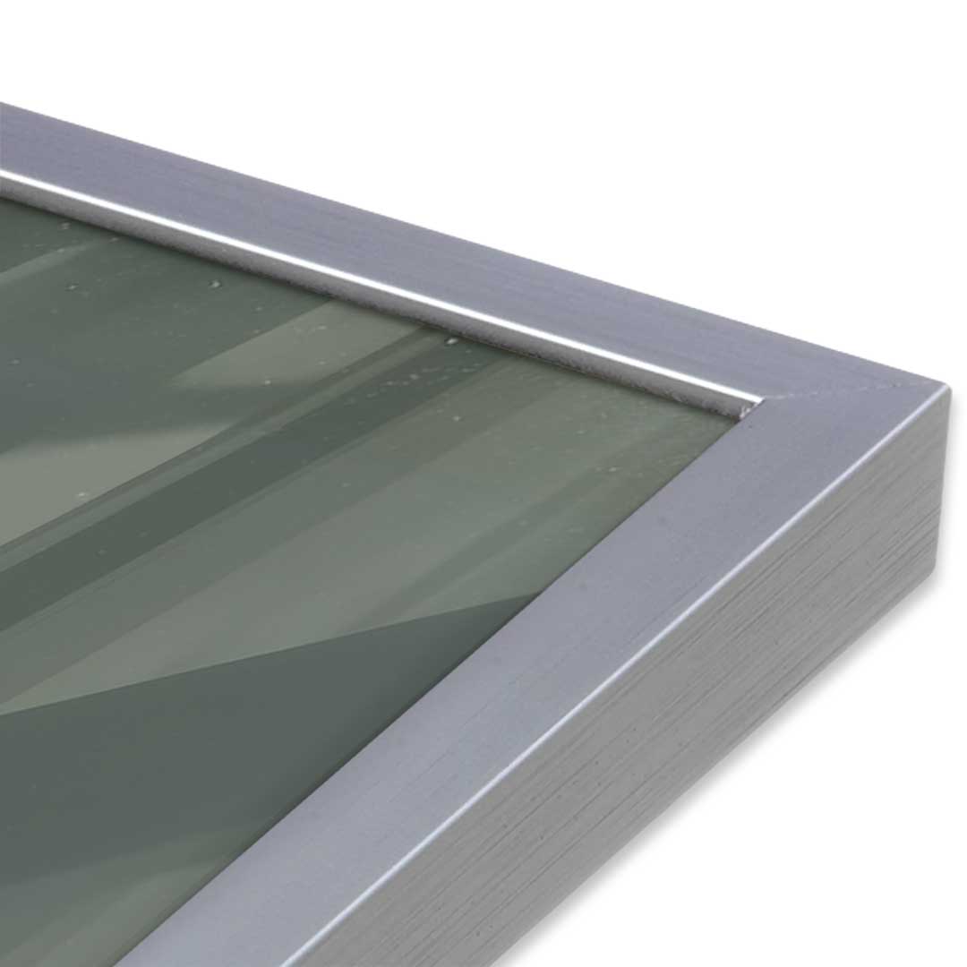 [Color:Polished Chrome], Picture of art in a Polished Chrome frame at an angle