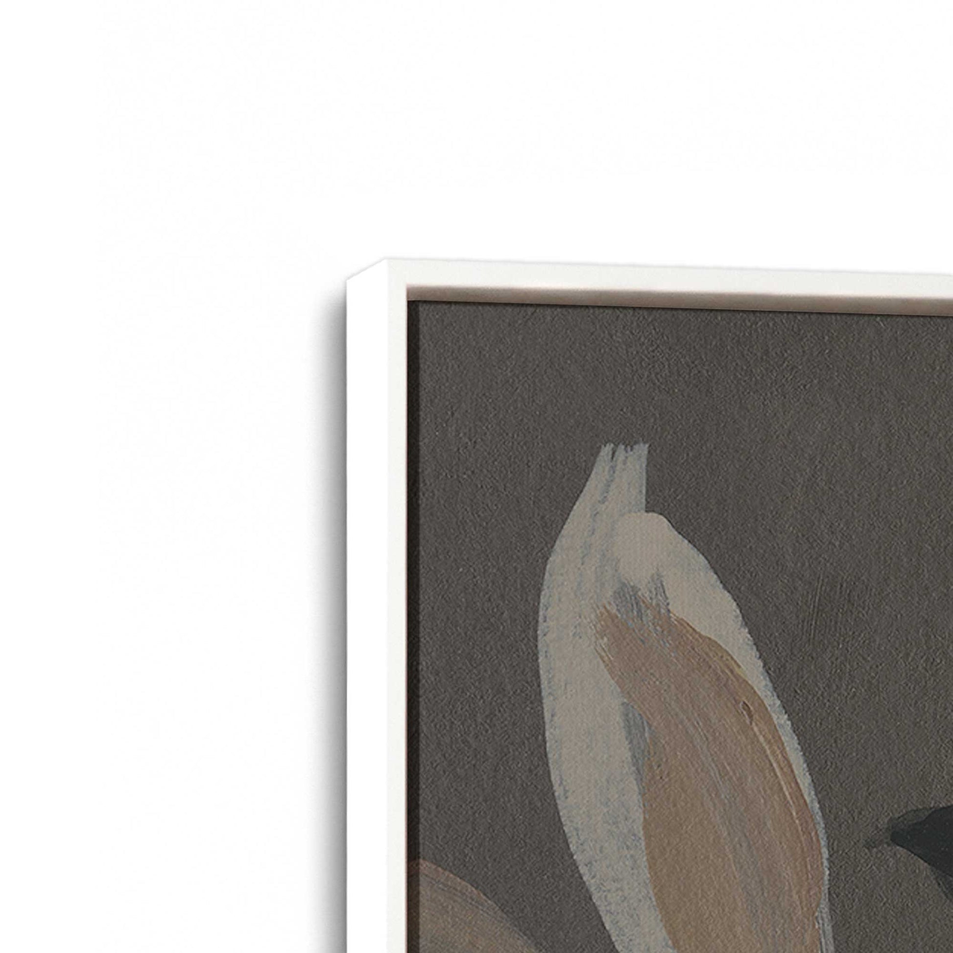 [Color:Opaque White], Picture of art in a White frame at an angle