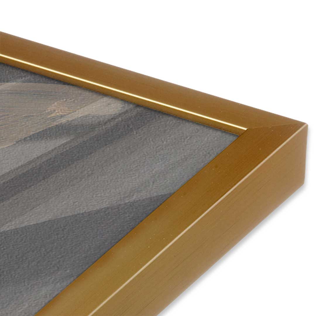 [Color:Polished Gold], Picture of art in a Polished Gold frame at an angle