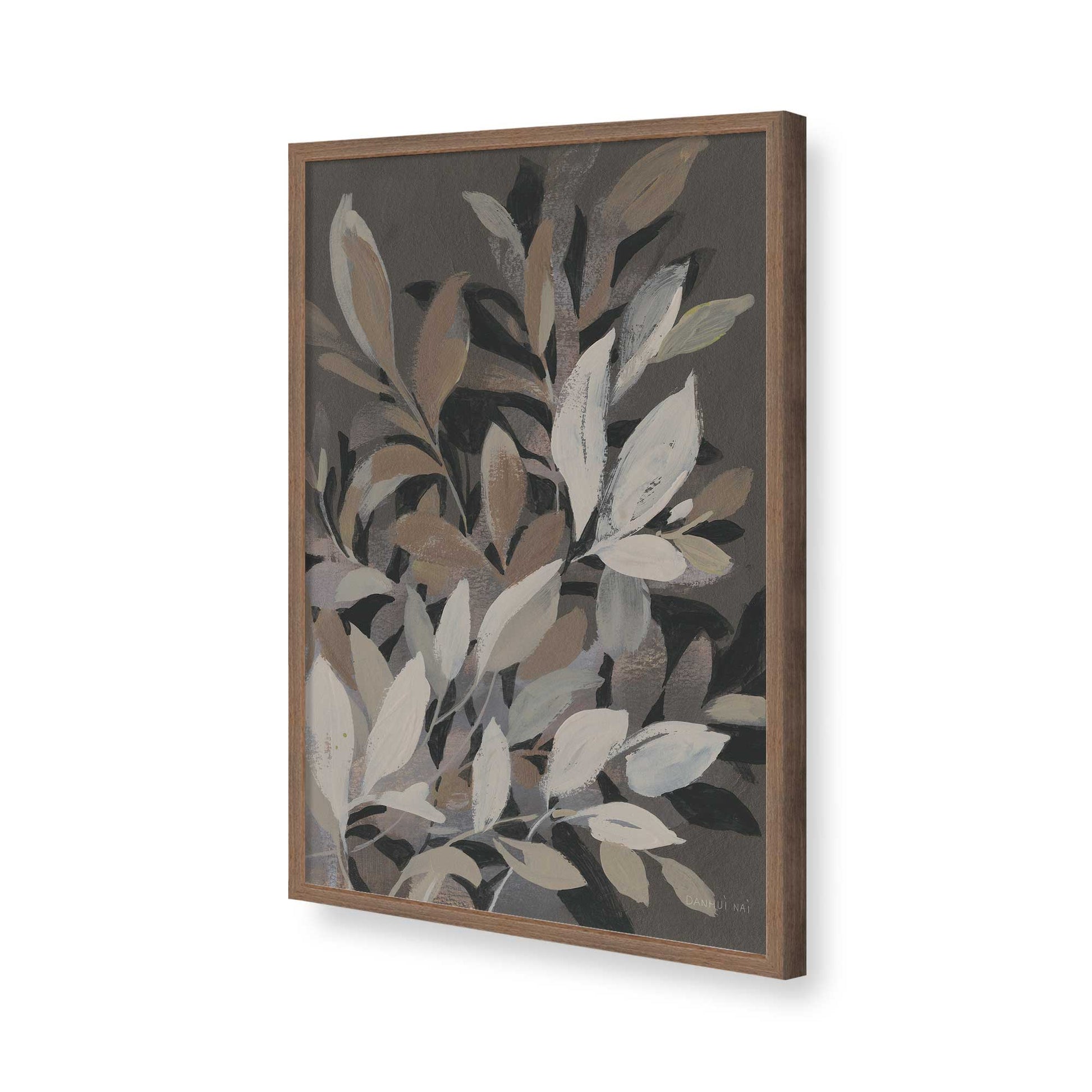 [Color:Walnut], Picture of art in a Walnut frame of the corner