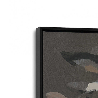[Color:Satin Black], Picture of art in a Satin Black frame at an angle