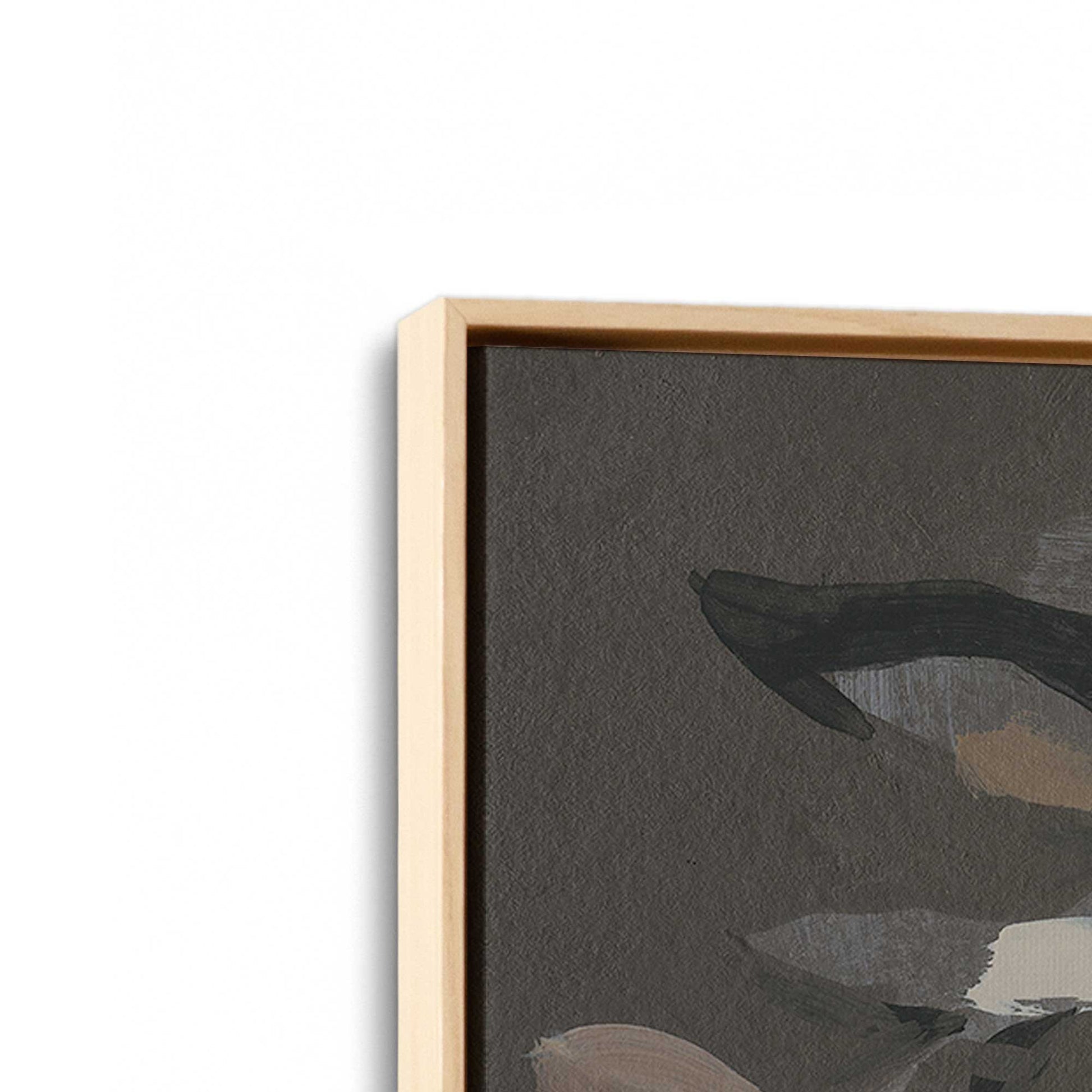 [Color:American Maple], Picture of art in a American Maple frame at an angle