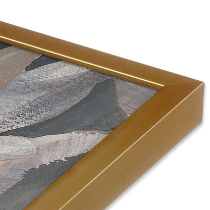 [Color:Polished Gold], Picture of art in a Polished Gold frame at an angle