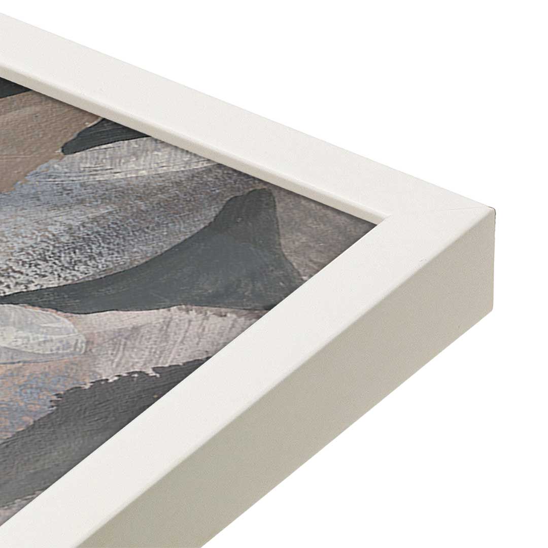 [Color:Opaque White], Picture of art in a Opaque White frame at an angle