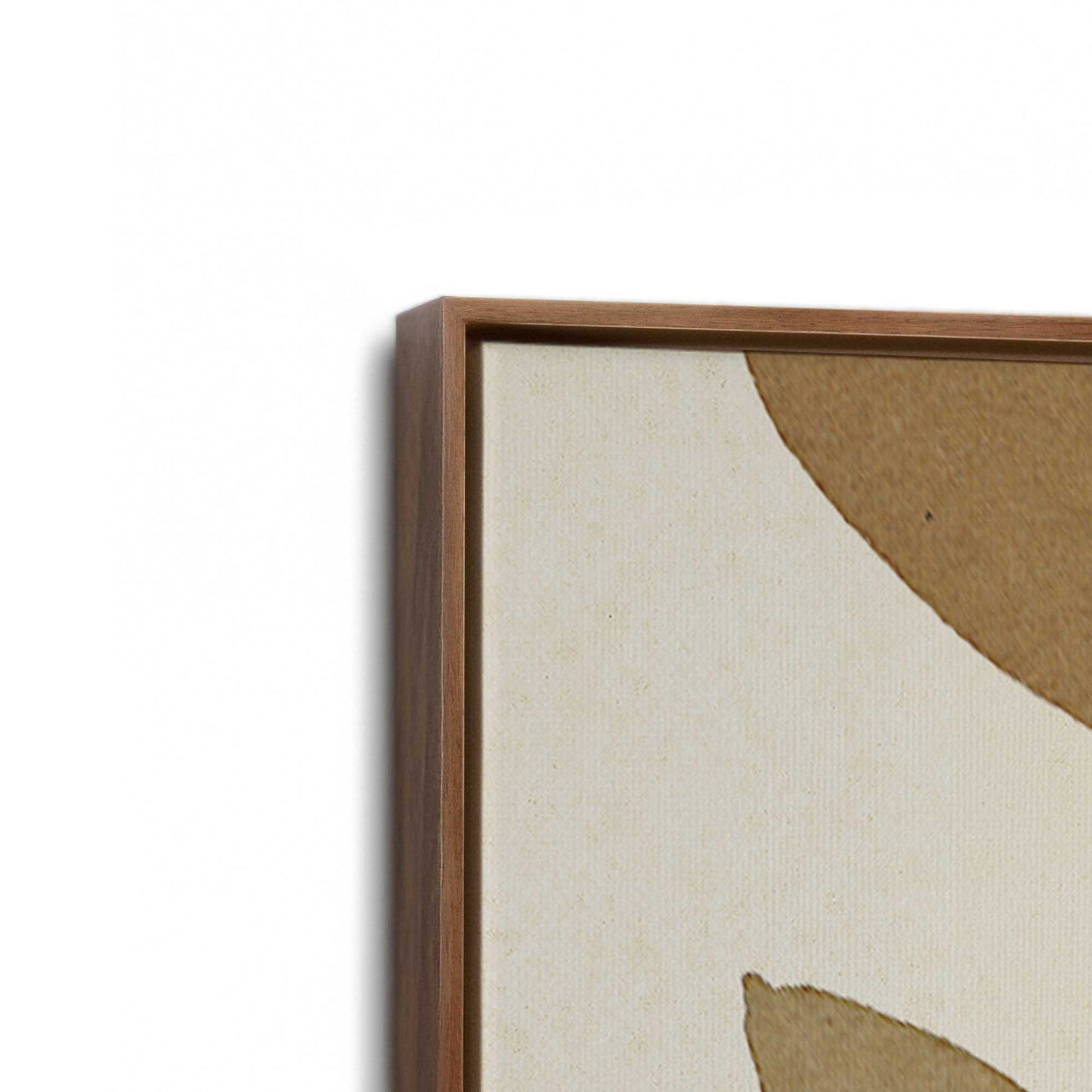 [Color:Walnut], Picture of art in a Walnut frame at an angle