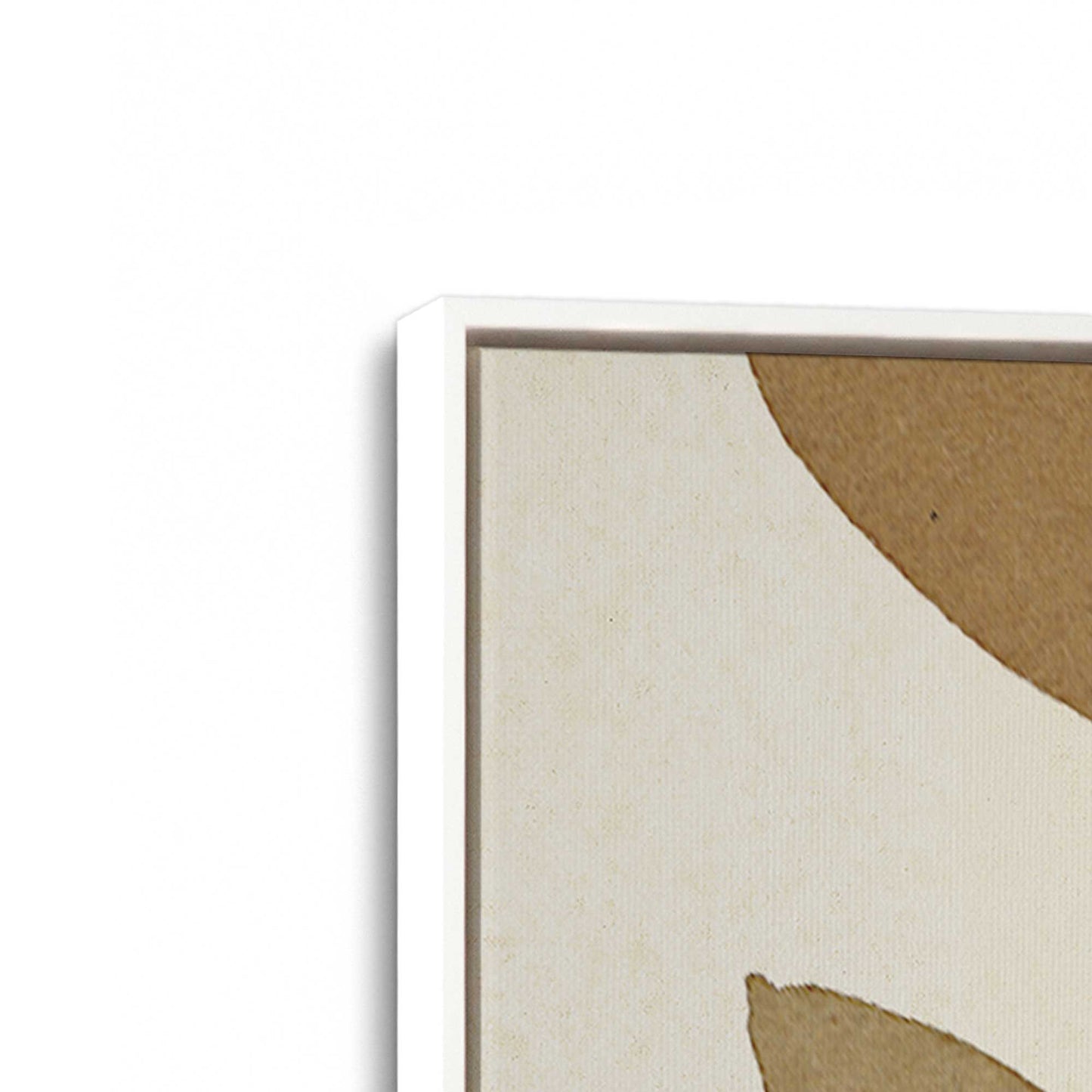 [Color:Opaque White], Picture of art in a White frame at an angle