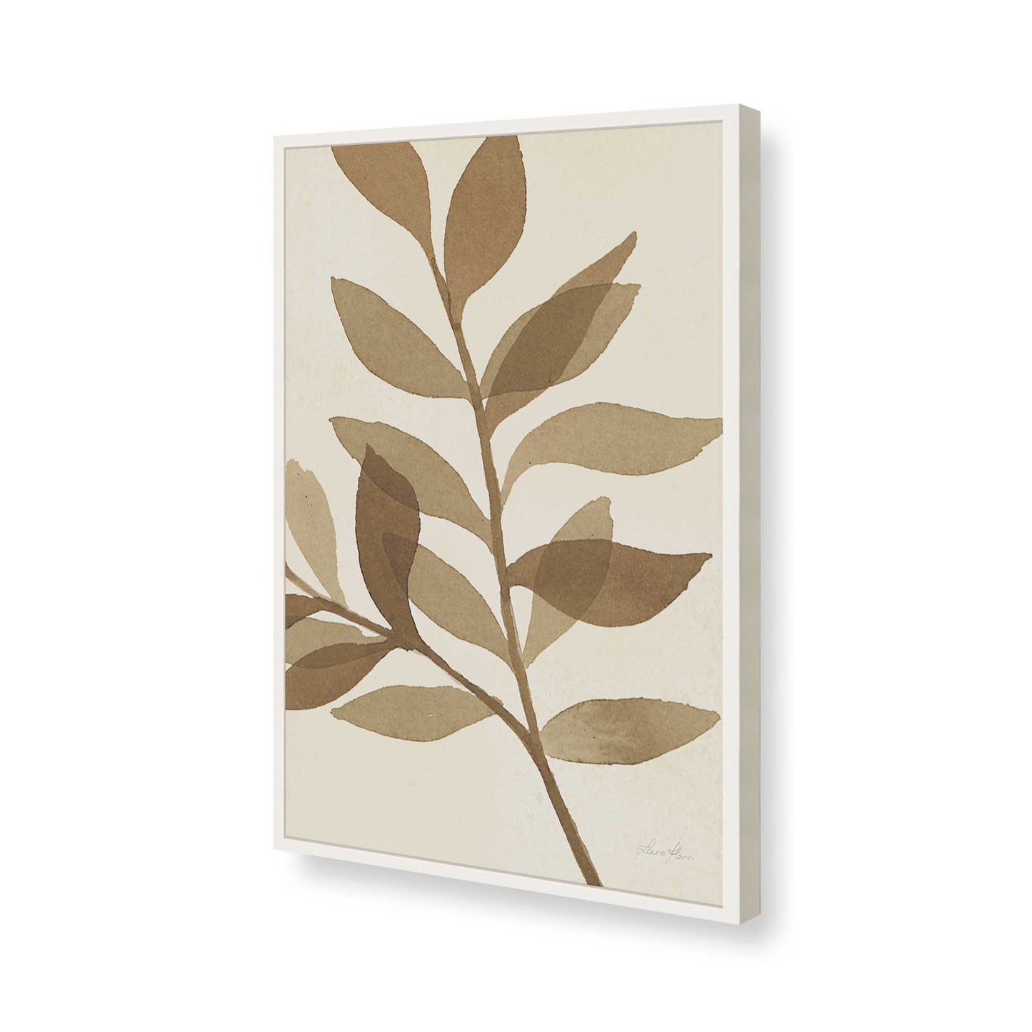 [Color:Opaque White], Picture of art in a Opaque White frame of the corner