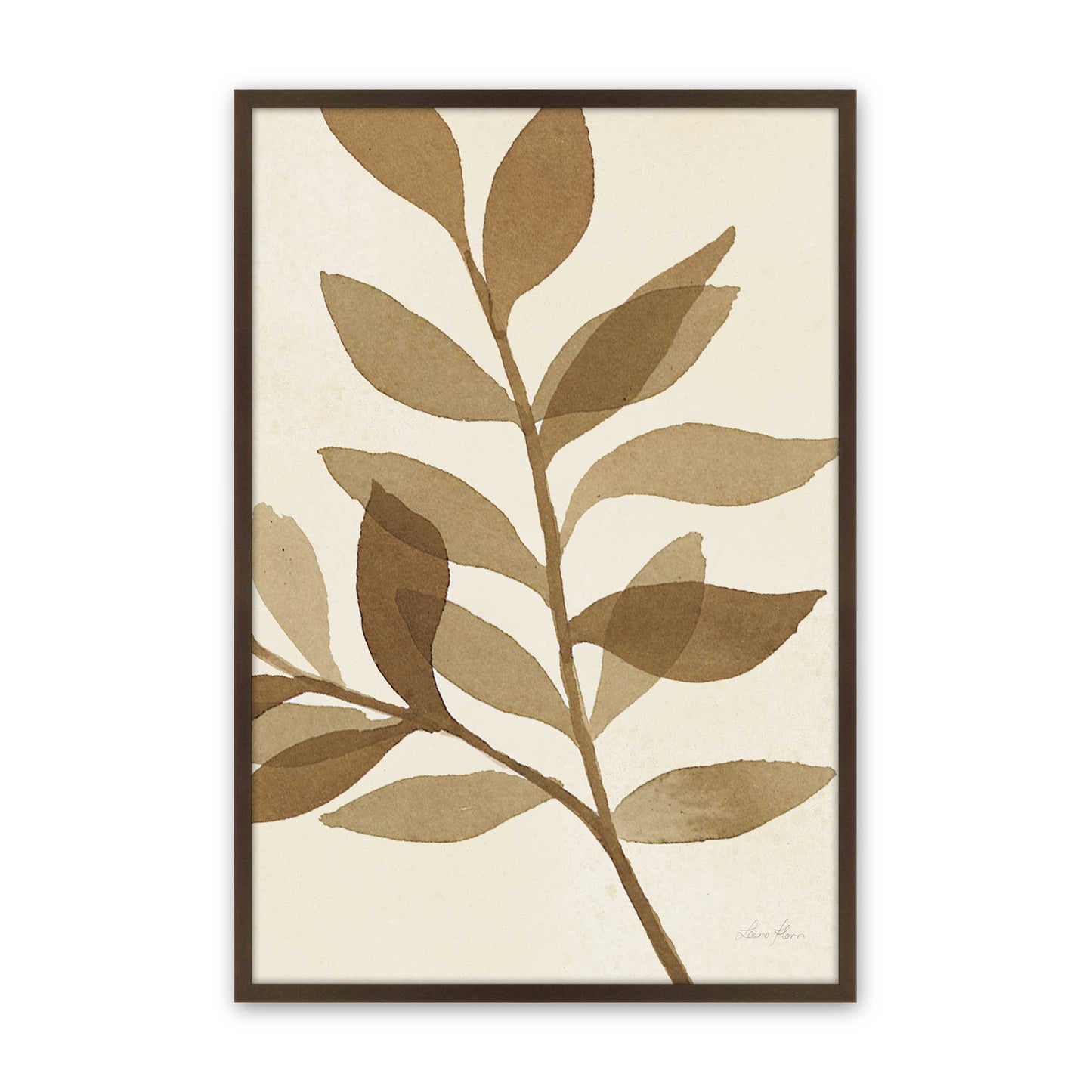 [Color:Brown], Picture of art in a Brown frame