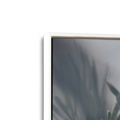 [Color:Opaque White], Picture of art in a White frame at an angle