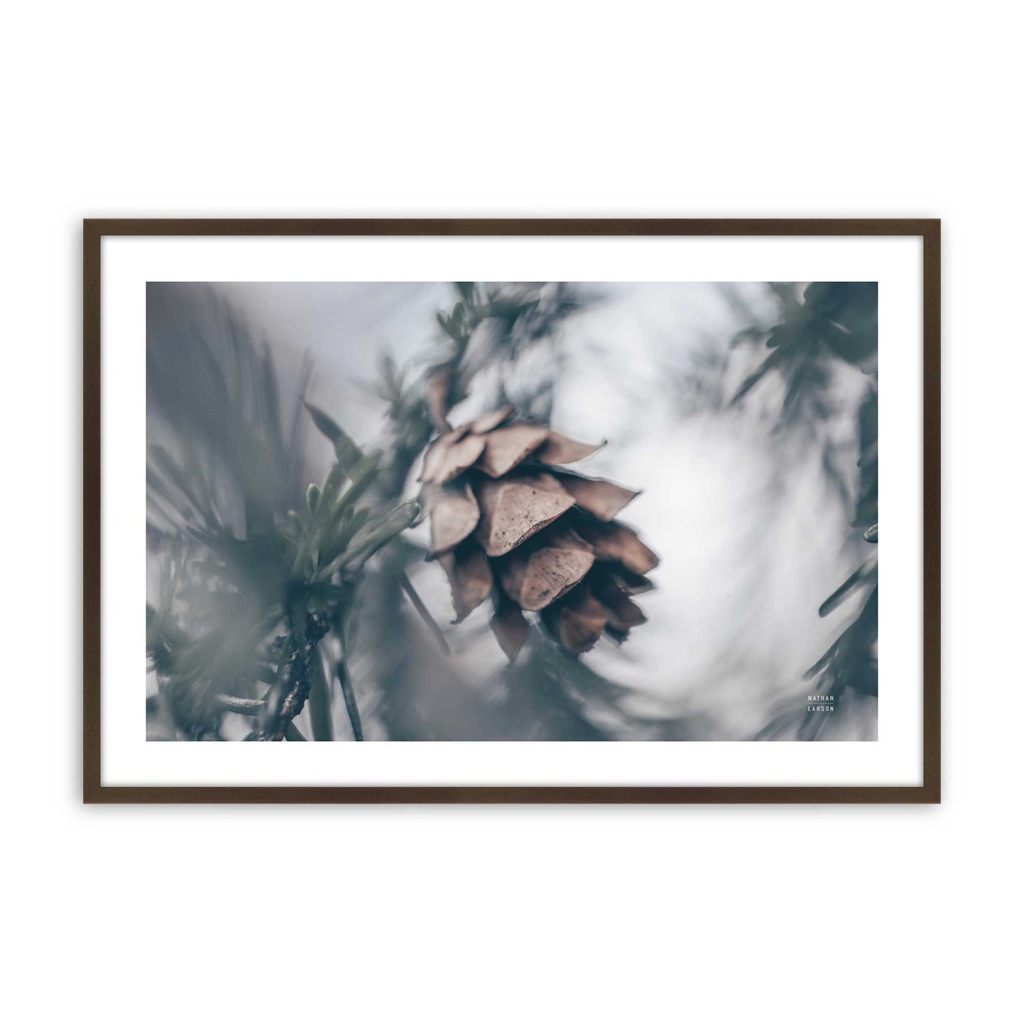 [Color:Brown], Picture of art in a Brown frame
