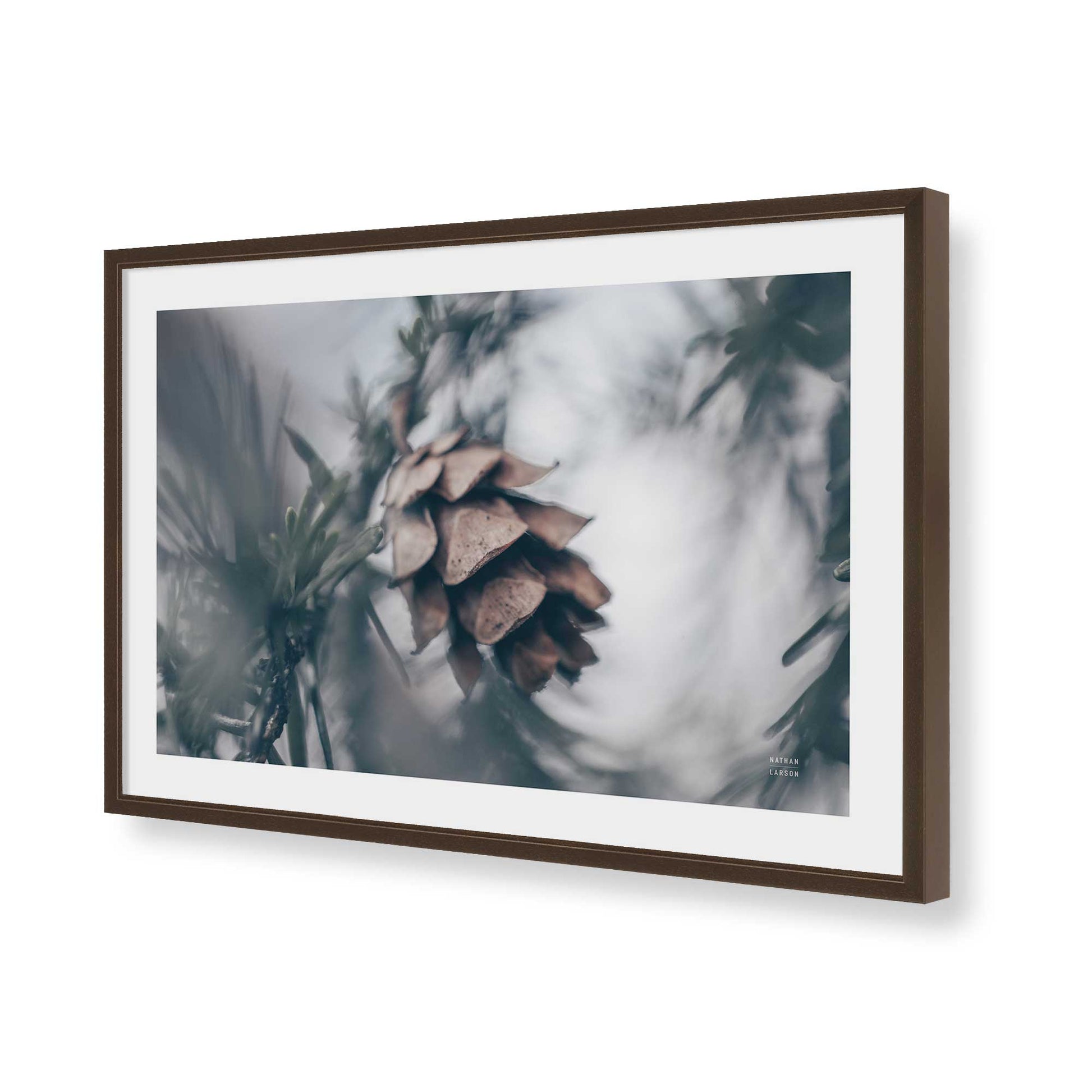 [Color:Belvinder Brown], Picture of art in a Belvinder Brown frame of the corner