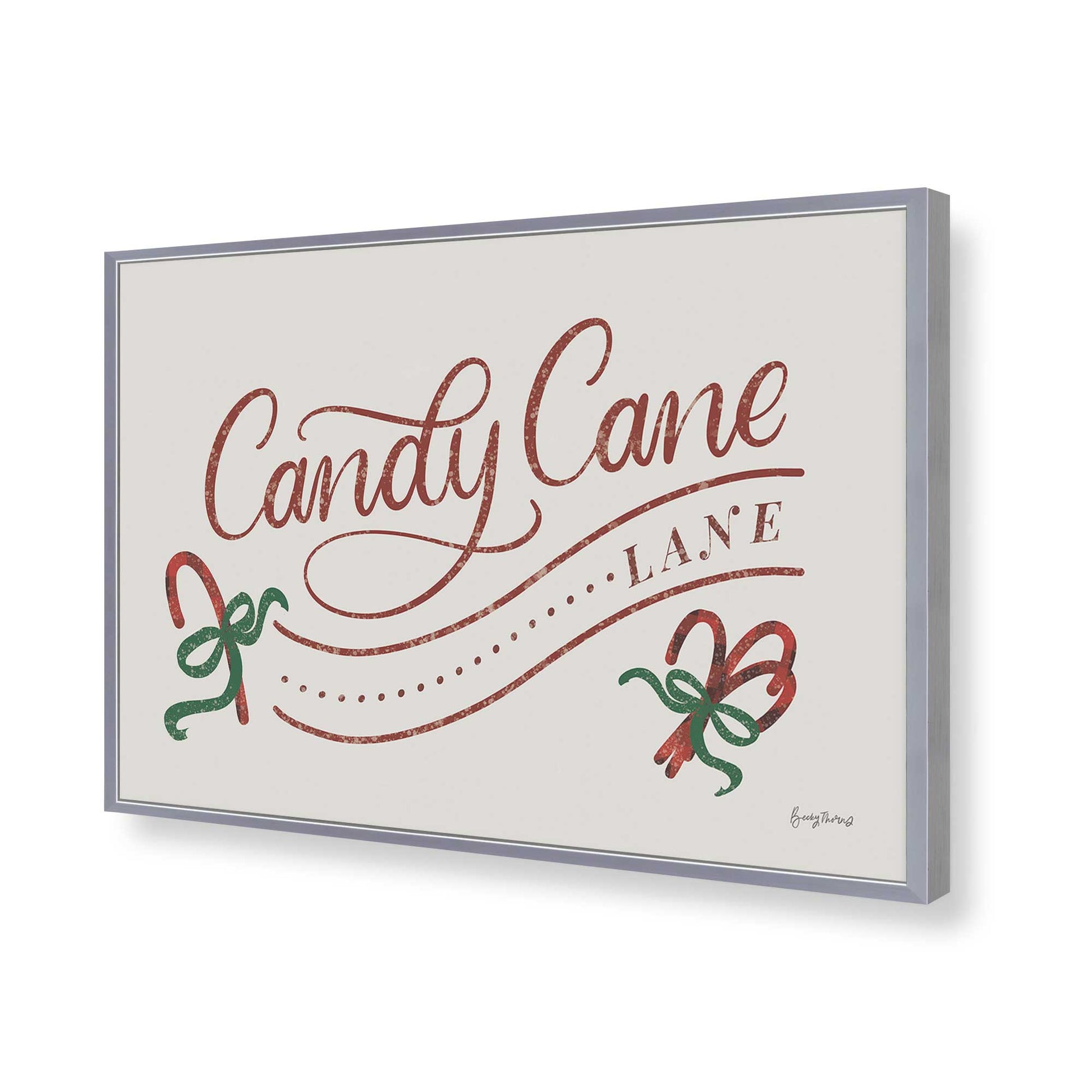 [Color:Polished Chrome], Picture of art in a Polished Chrome frame of the corner