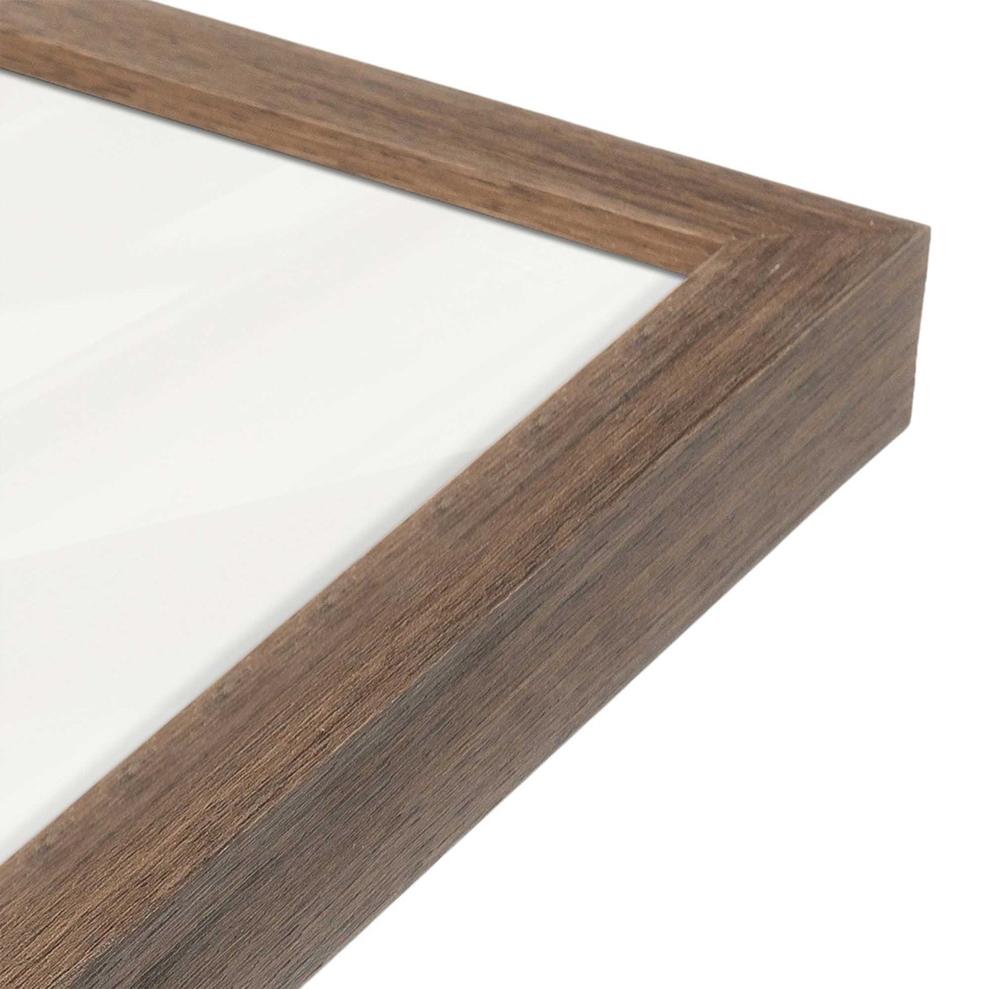 [Color:Walnut], Picture of art in a Walnut frame at an angle