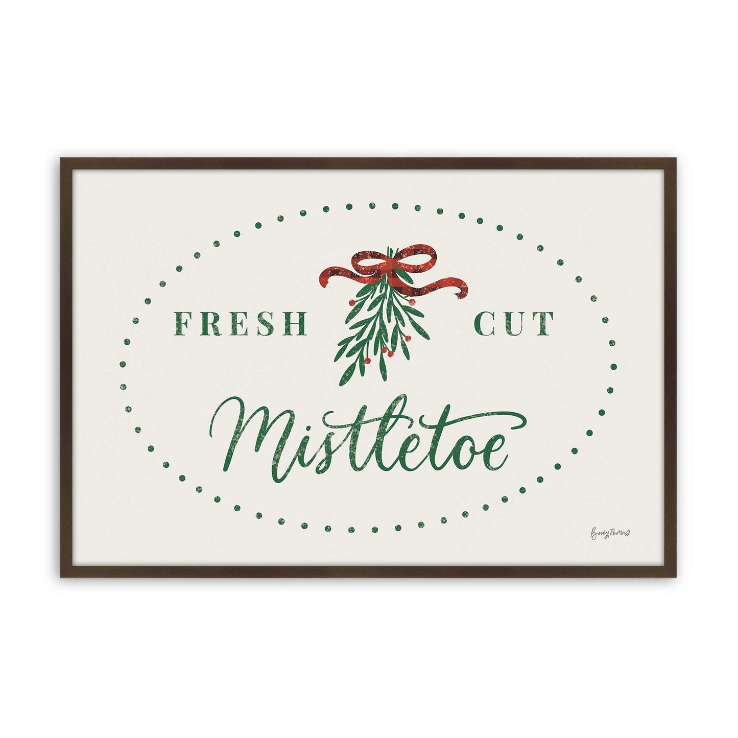 [Color:Brown], Picture of art in a Brown frame