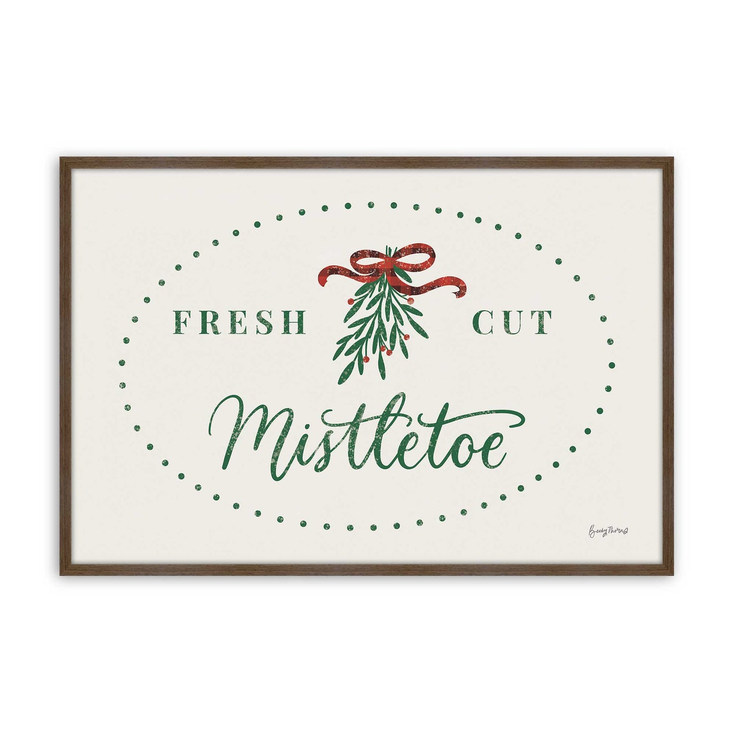 [Color:Walnut], Picture of art in a Walnut frame