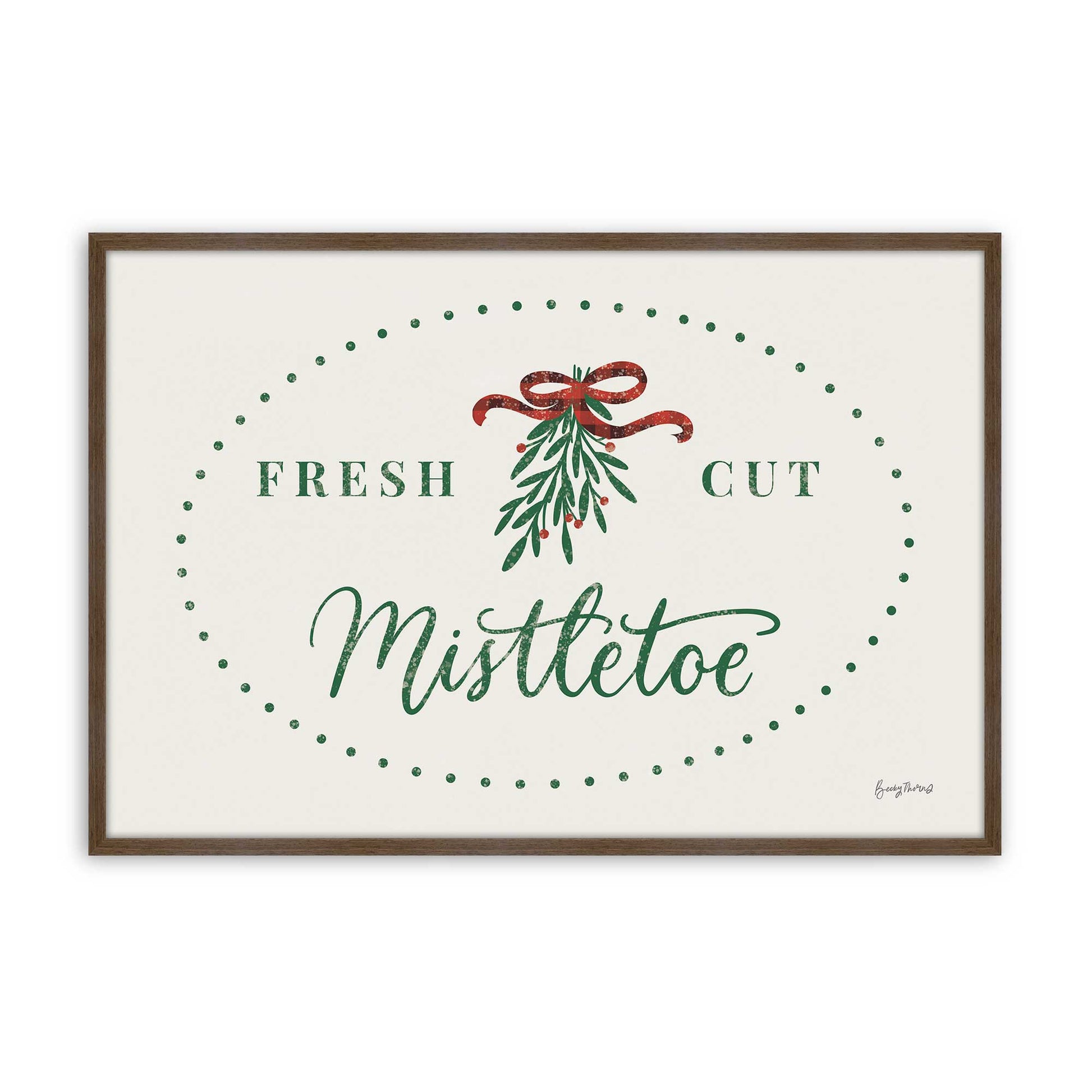 [Color:Walnut], Picture of art in a Walnut frame