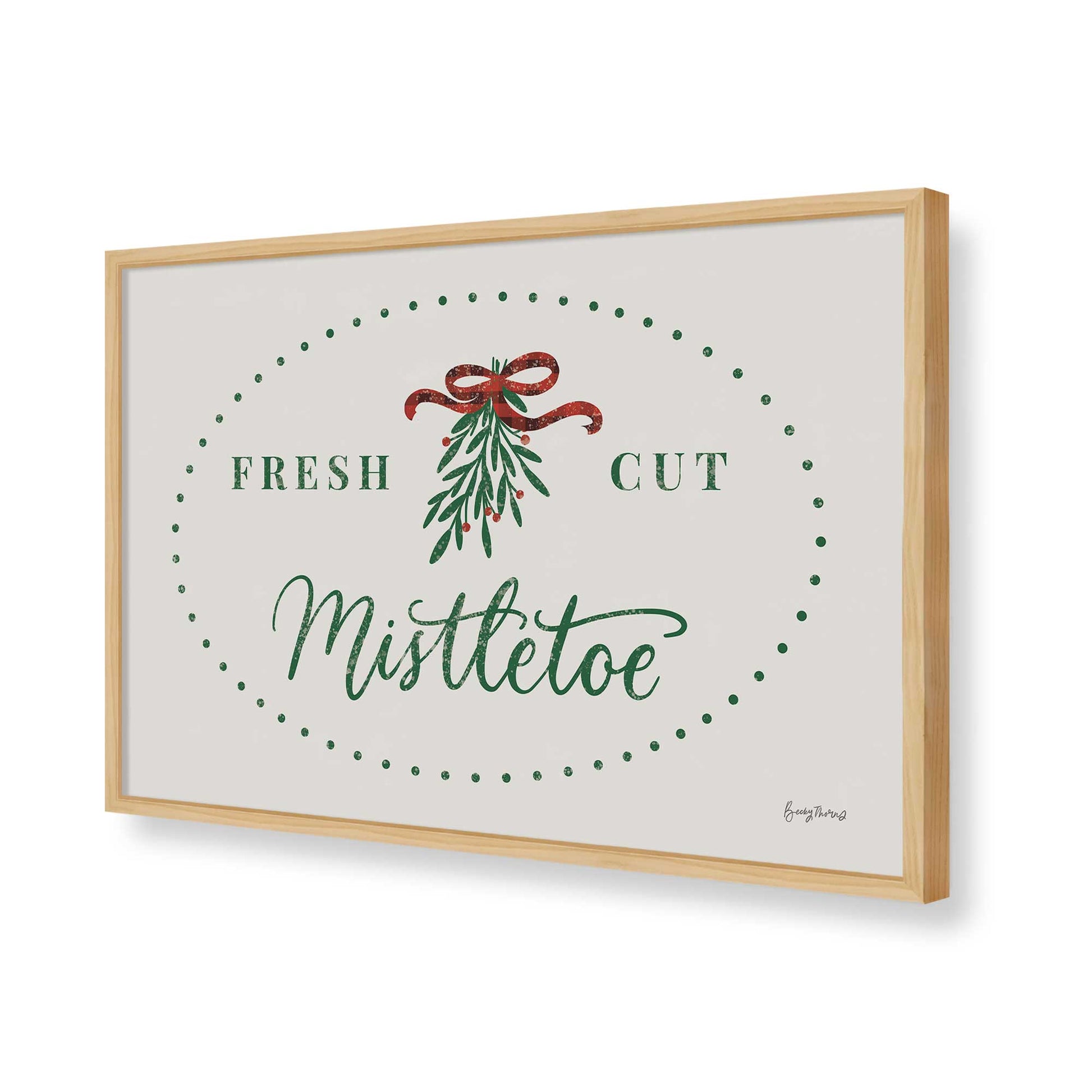 [Color:American Maple], Picture of art in a American Maple frame of the corner