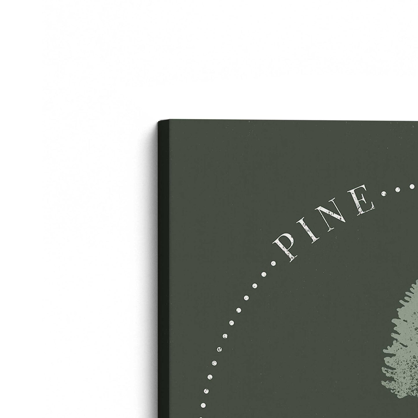 [Color:Stretched Canvas], Picture of the corner of the art