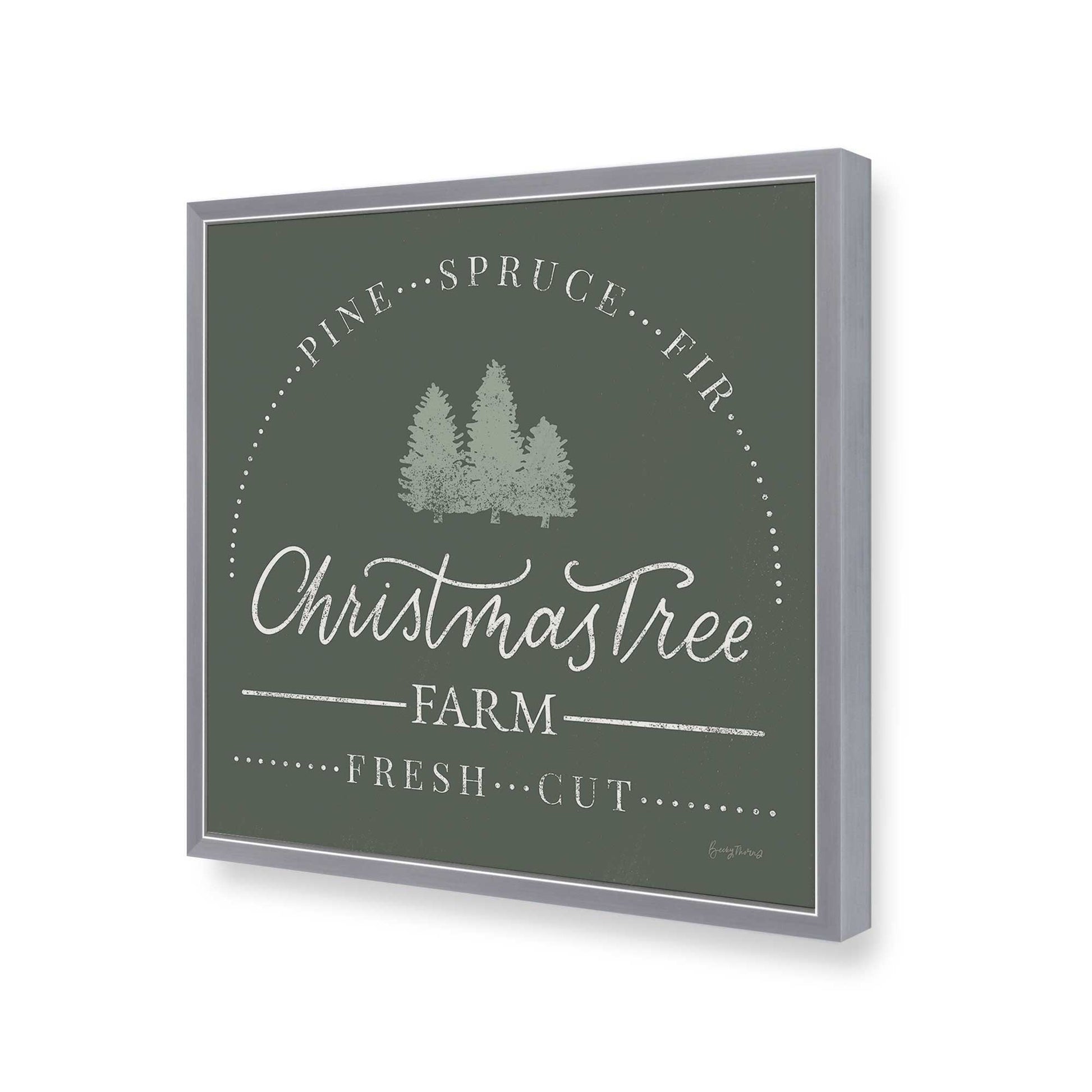 [Color:Polished Chrome], Picture of art in a Polished Chrome frame of the corner