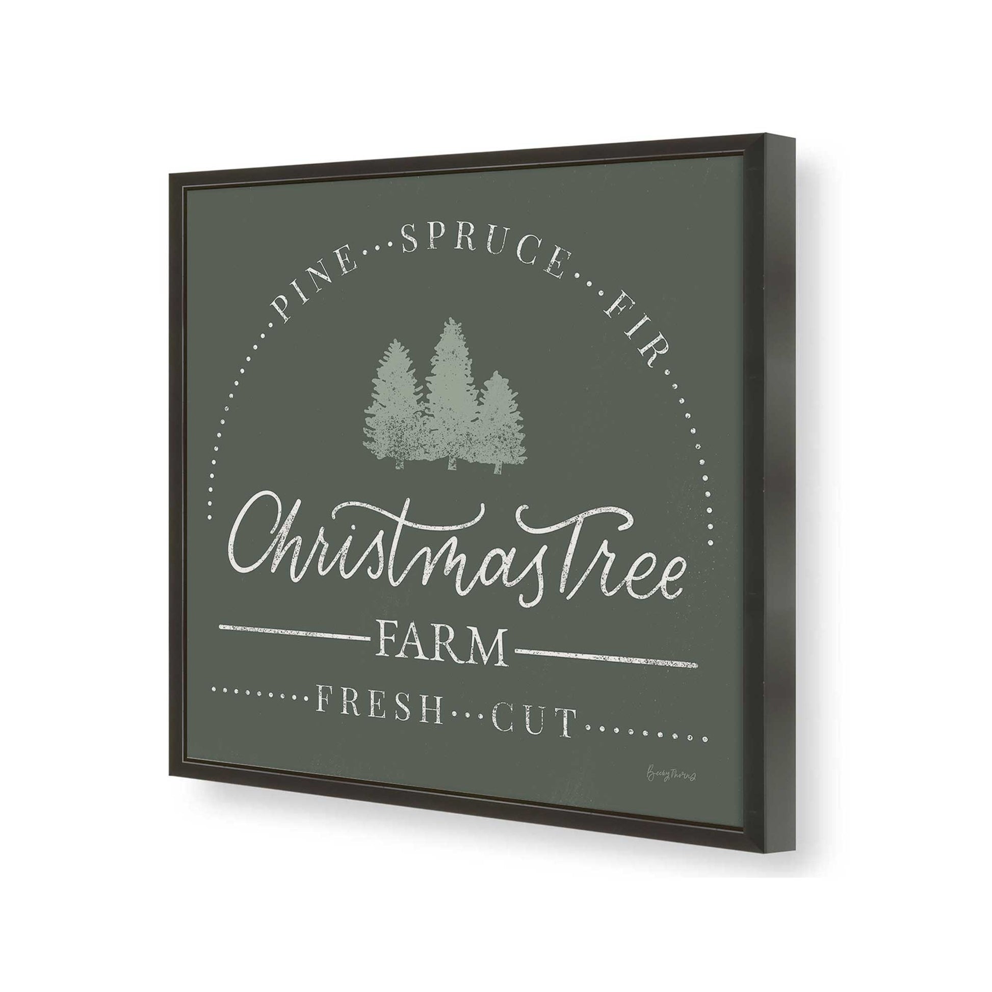 [Color:Satin Black], Picture of art in a Satin Black frame of the corner