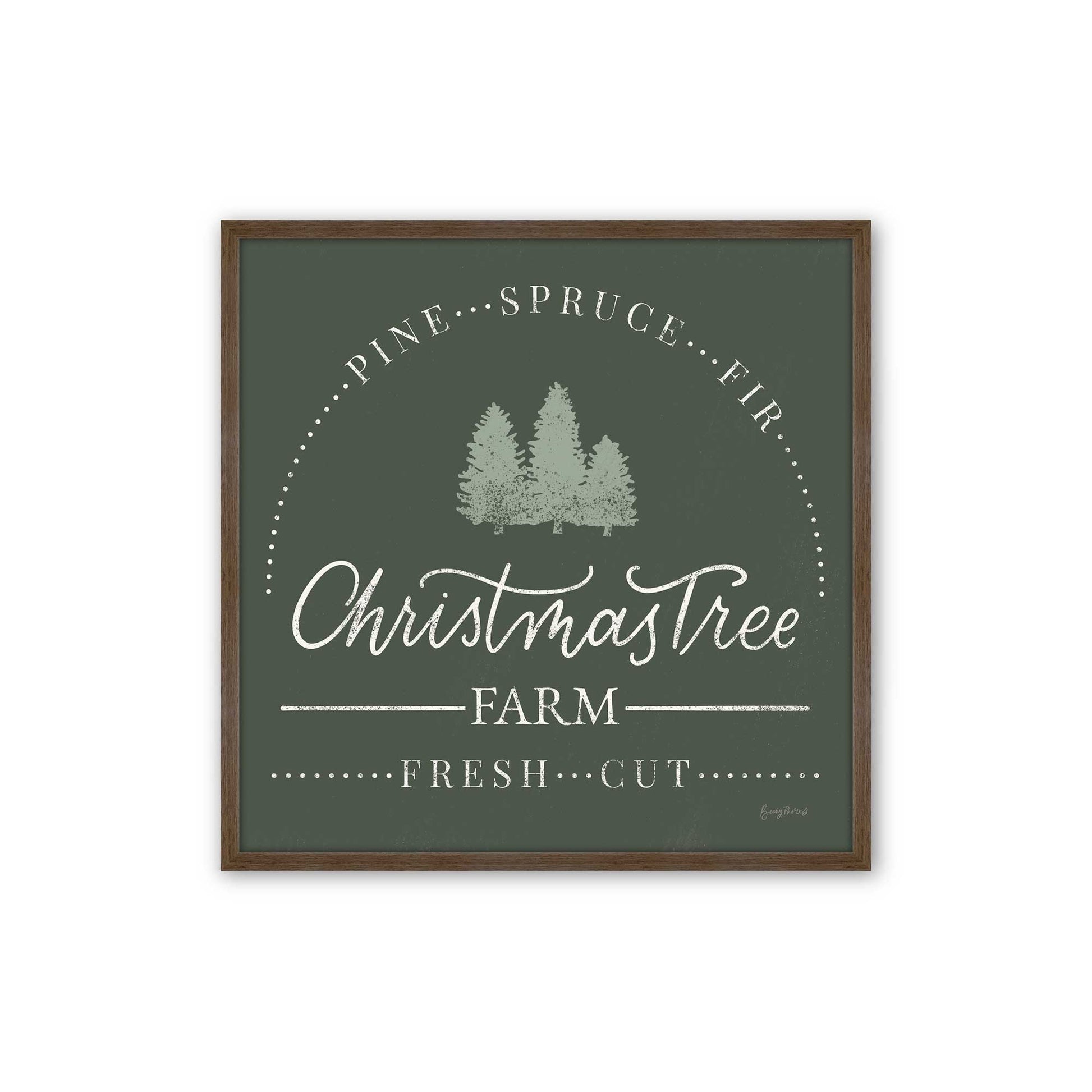 [Color:Walnut], Picture of art in a Walnut frame