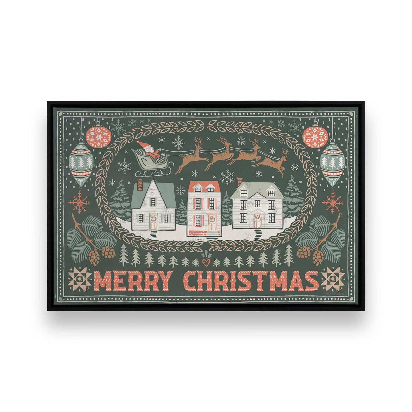 [Color:Satin Black], Picture of art in a Satin Black frame