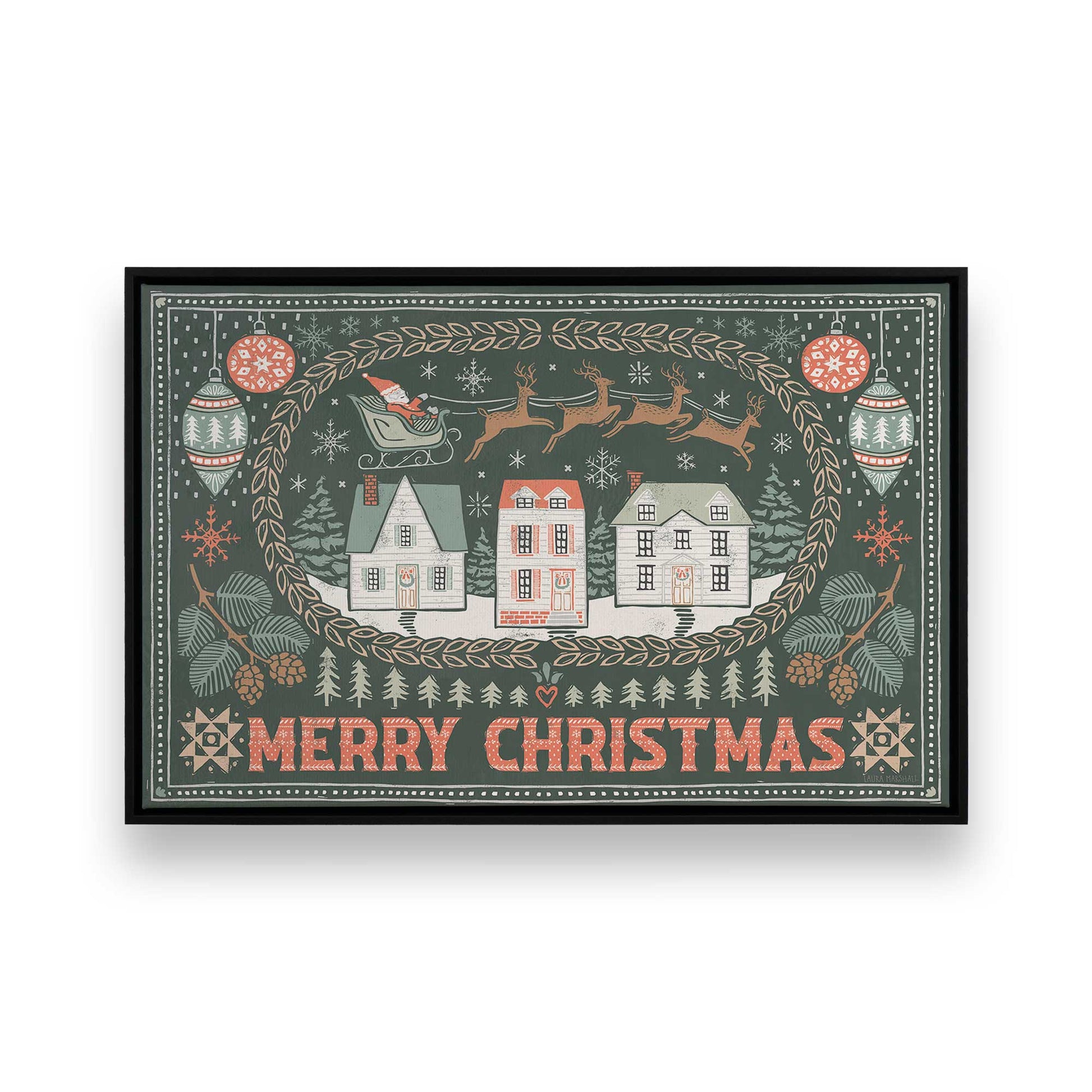 [Color:Satin Black], Picture of art in a Satin Black frame