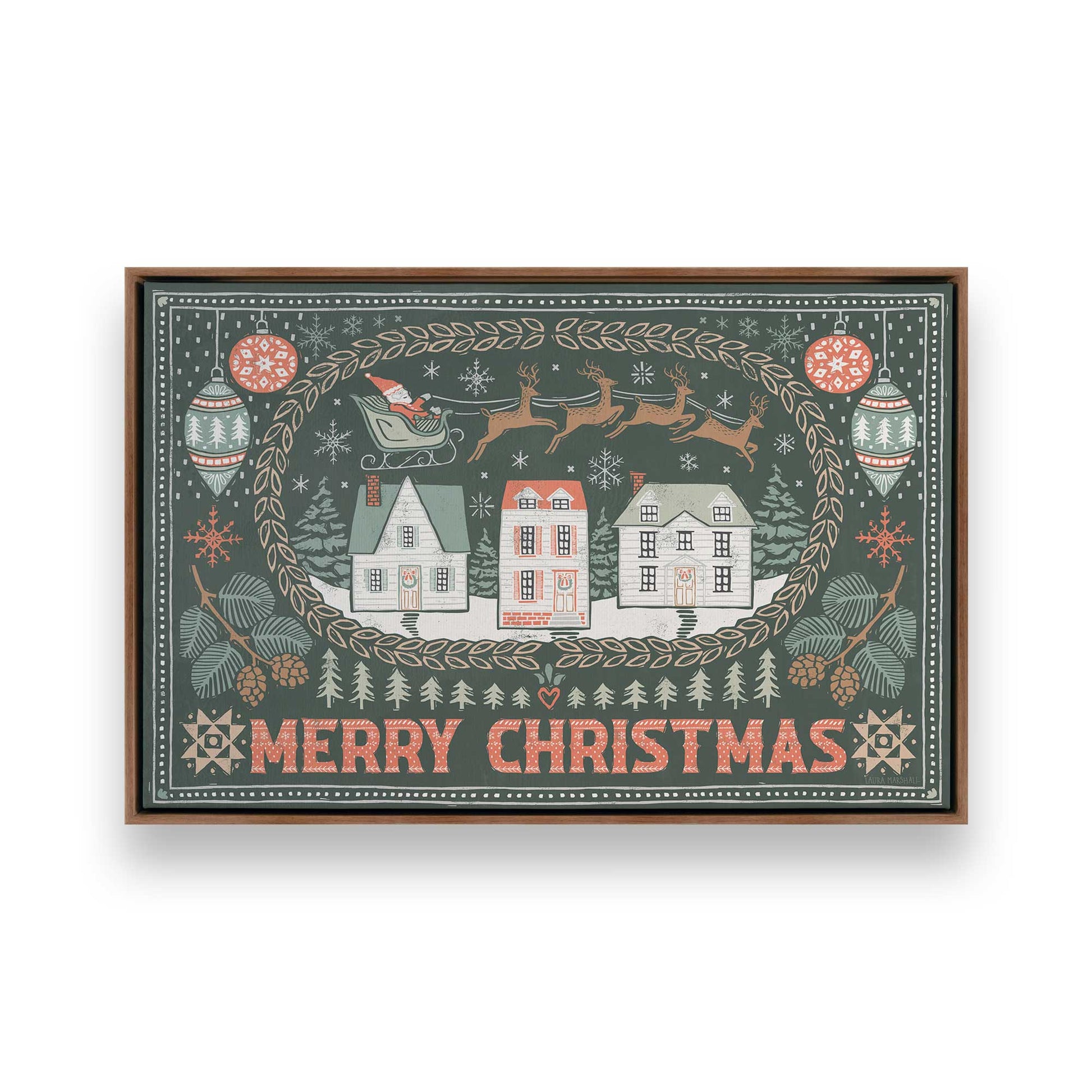 [Color:Walnut], Picture of art in a Walnut frame