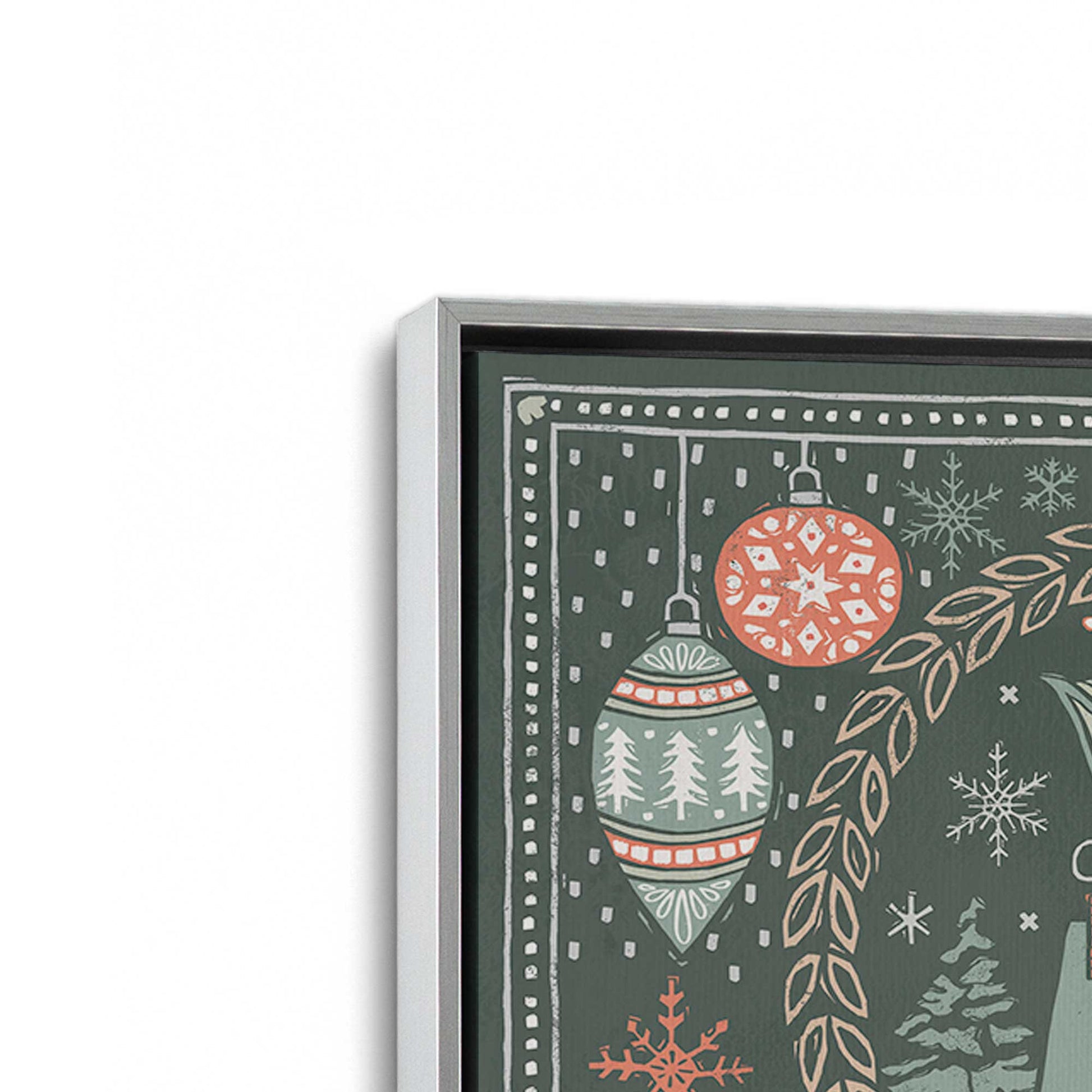 [Color:Polished Chrome], Picture of art in a Polished Chrome frame at an angle