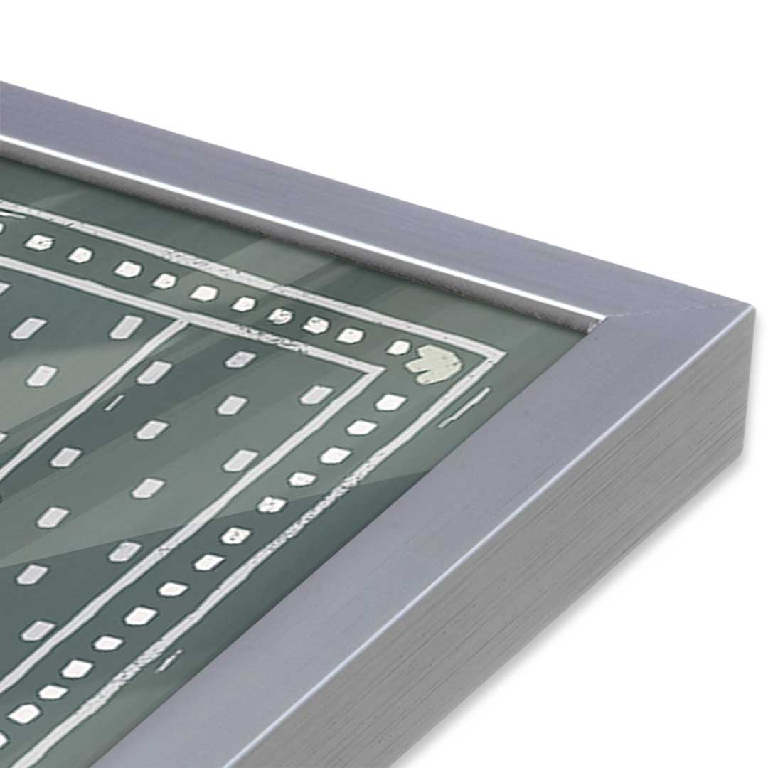 [Color:Polished Chrome], Picture of art in a Polished Chrome frame at an angle