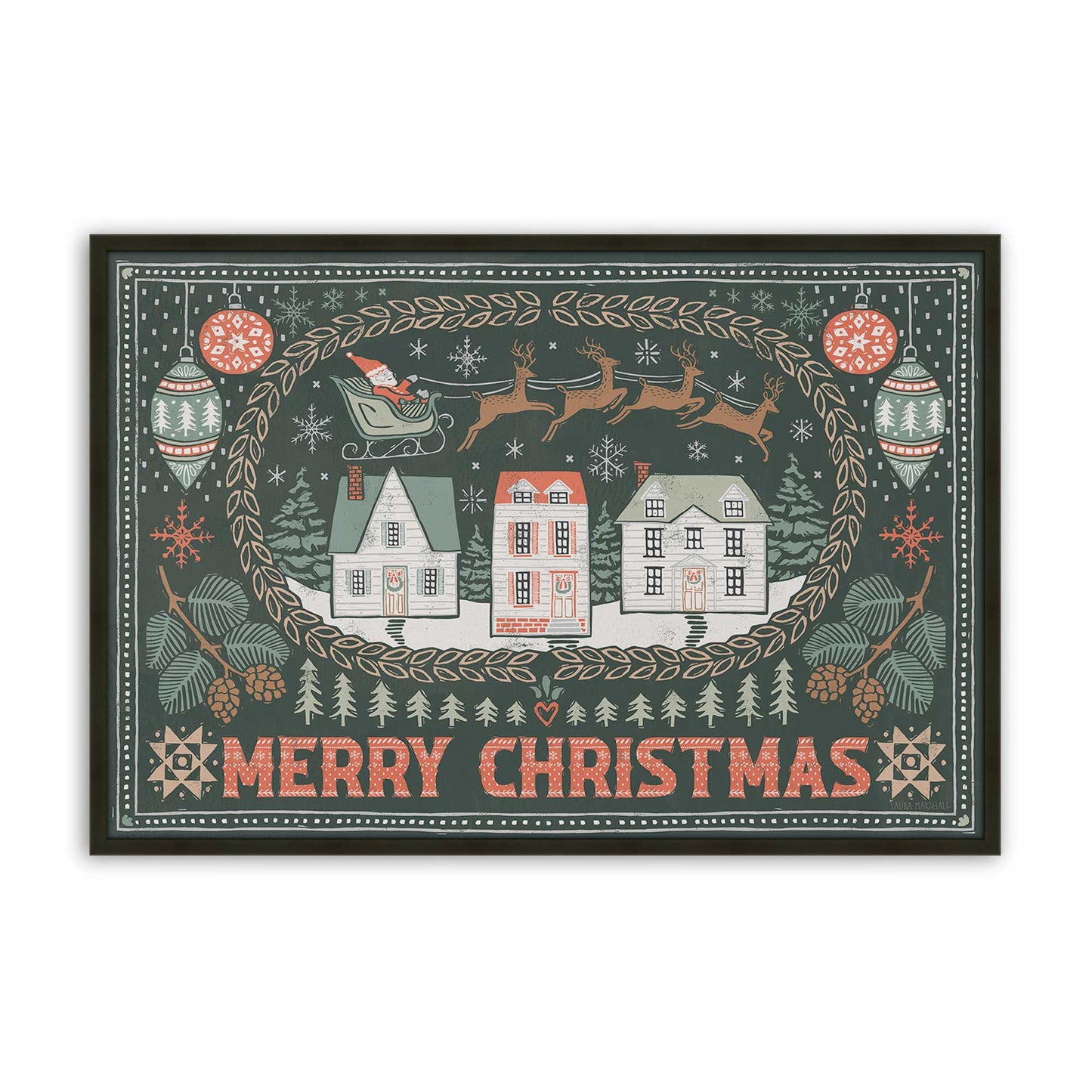 [Color:Satin Black], Picture of art in a Satin Black frame