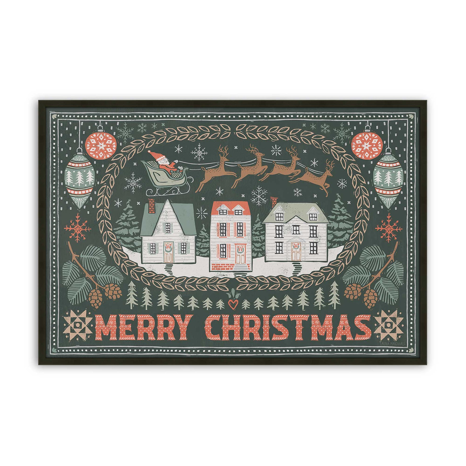 [Color:Satin Black], Picture of art in a Satin Black frame