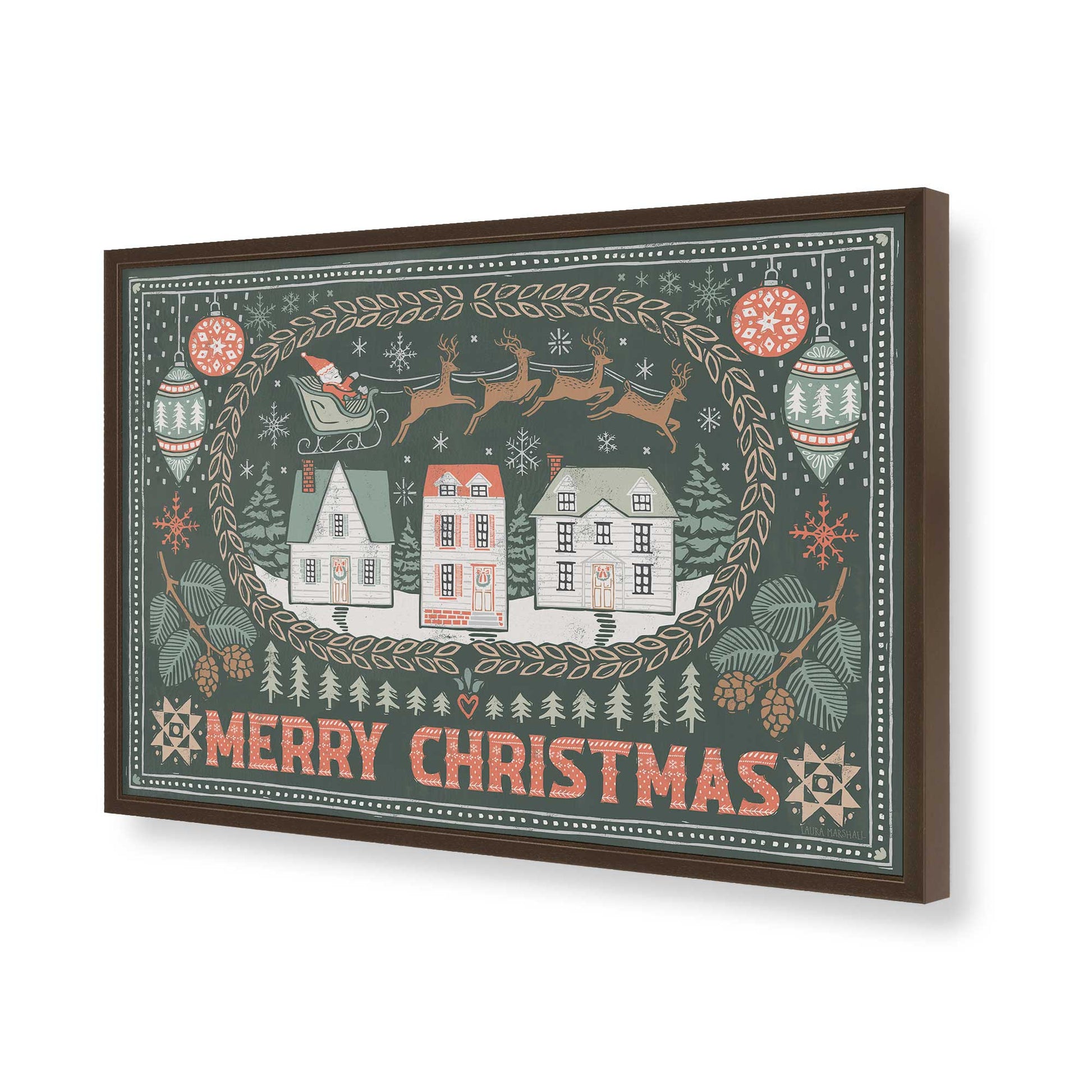 [Color:Belvinder Brown], Picture of art in a Belvinder Brown frame of the corner