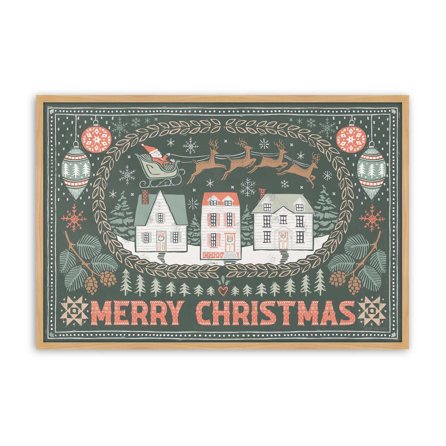 [Color:American Maple], Picture of art in a American Maple frame