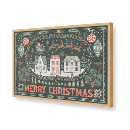 [Color:American Maple], Picture of art in a American Maple frame of the corner