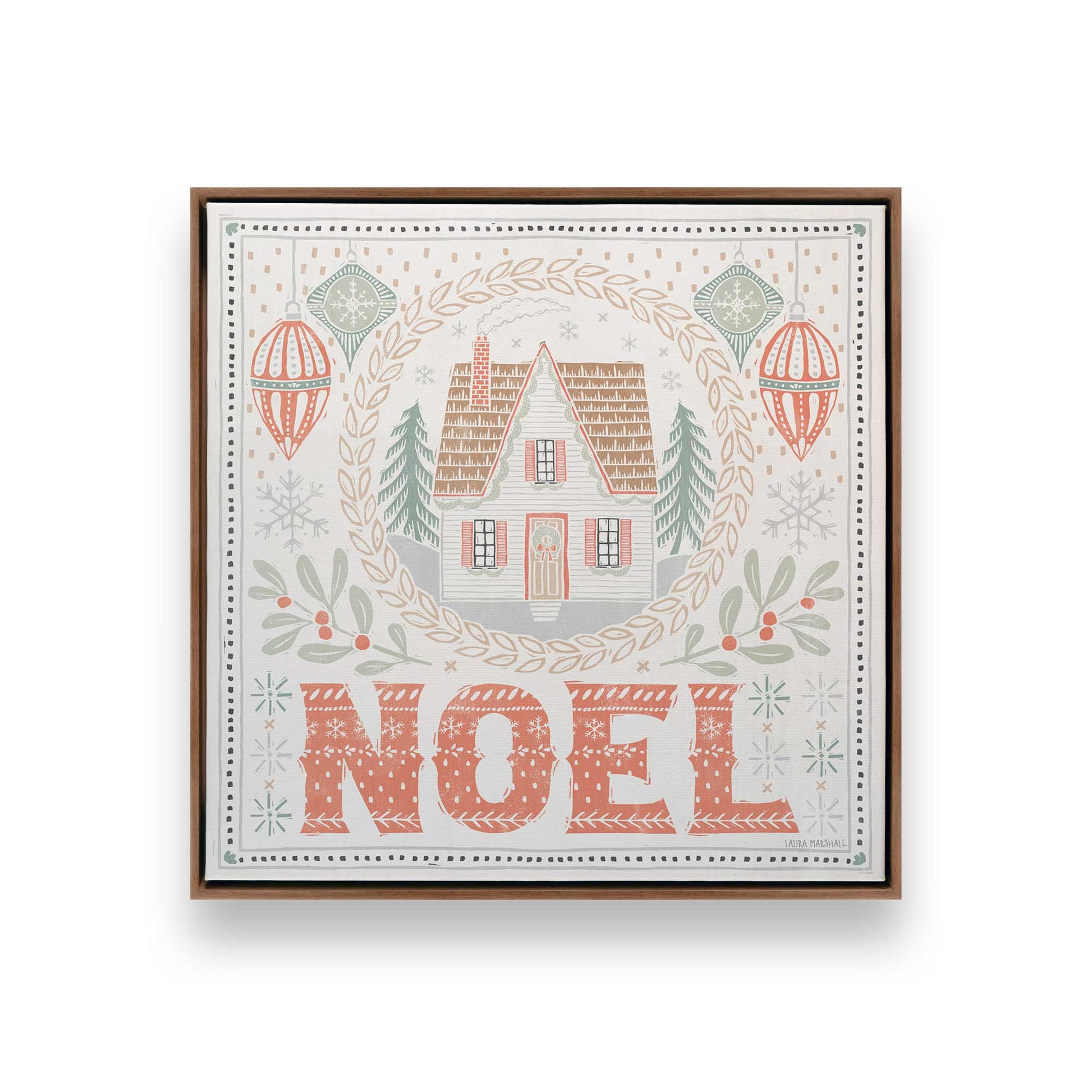 [Color:Walnut], Picture of art in a Walnut frame